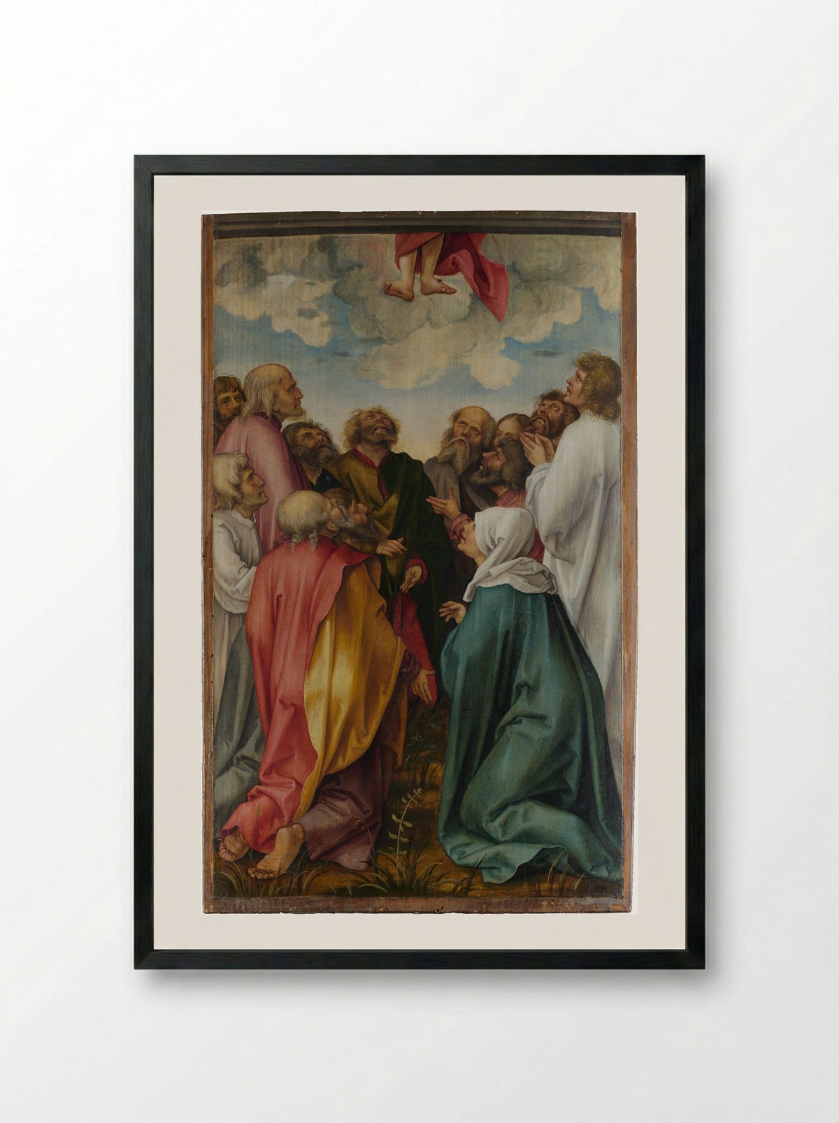 The Ascension of Christ - Hans Süss von Kulmbach - Framed Print Black