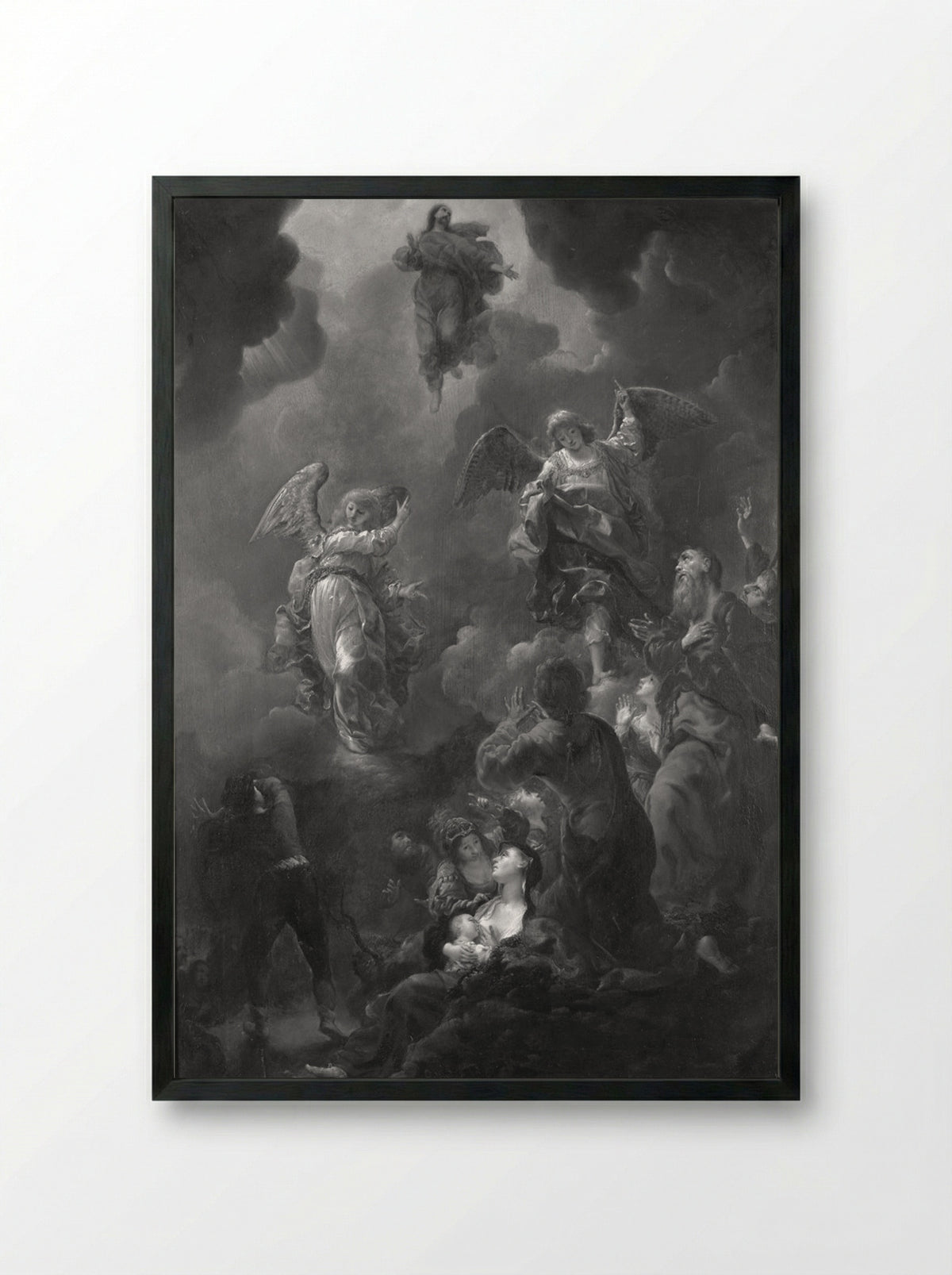 The Ascension of Christ - Cornelis Schut I - Framed Print Black