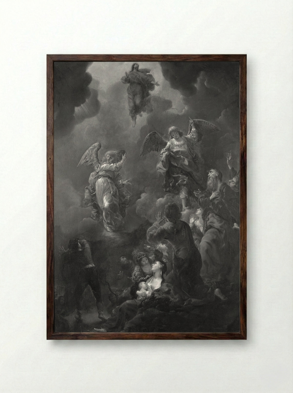 The Ascension of Christ - Cornelis Schut I - Framed Print Dark Wood