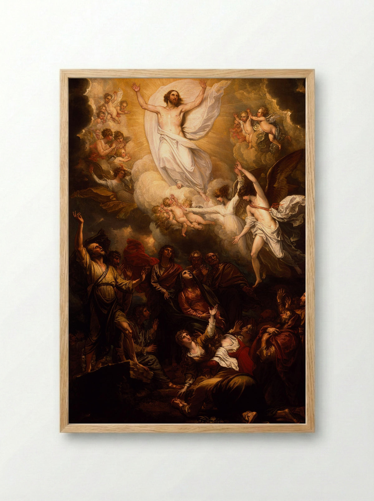 The Ascension - Benjamin West - Framed Print Wood