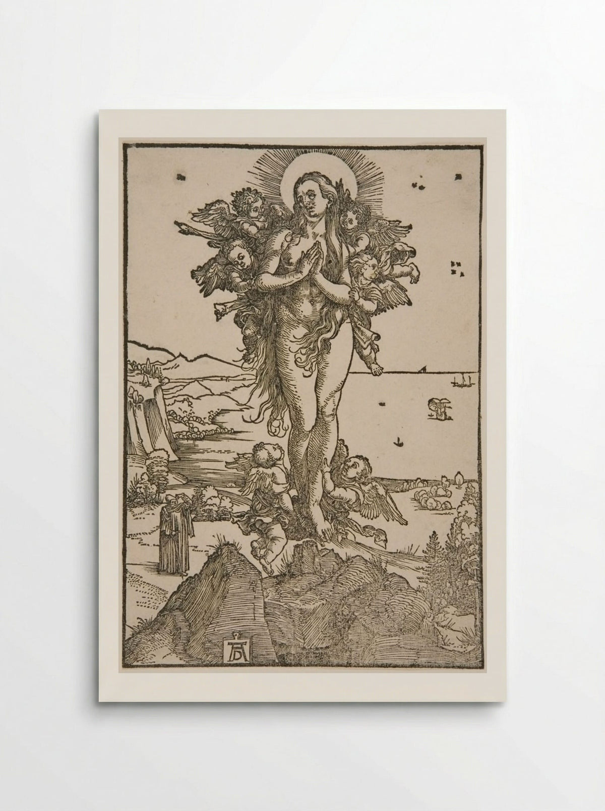 The Assumption of Saint Mary Magdalene - Albrecht Dürer - Poster
