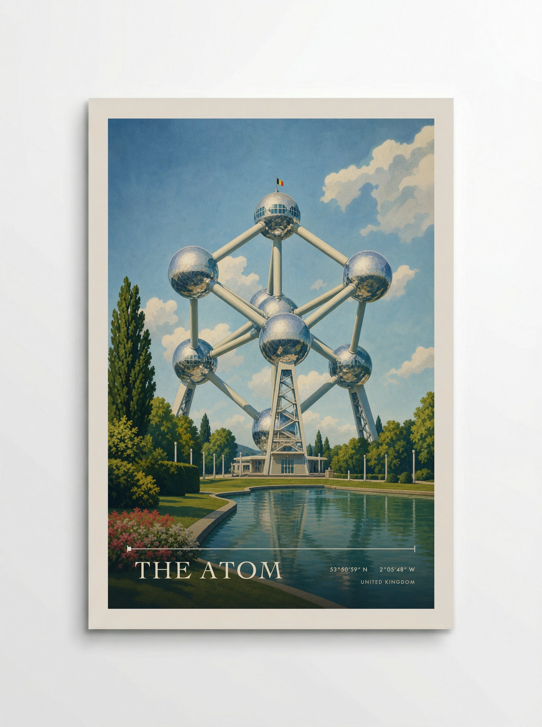 The Atom United Kingdom Travel Poster - Poster