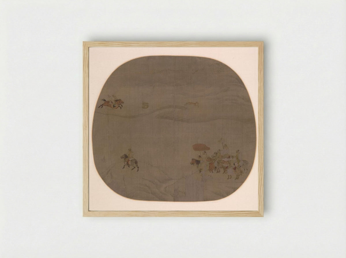The Autumn Hunt - Chen Juzhong - Framed Print Wood