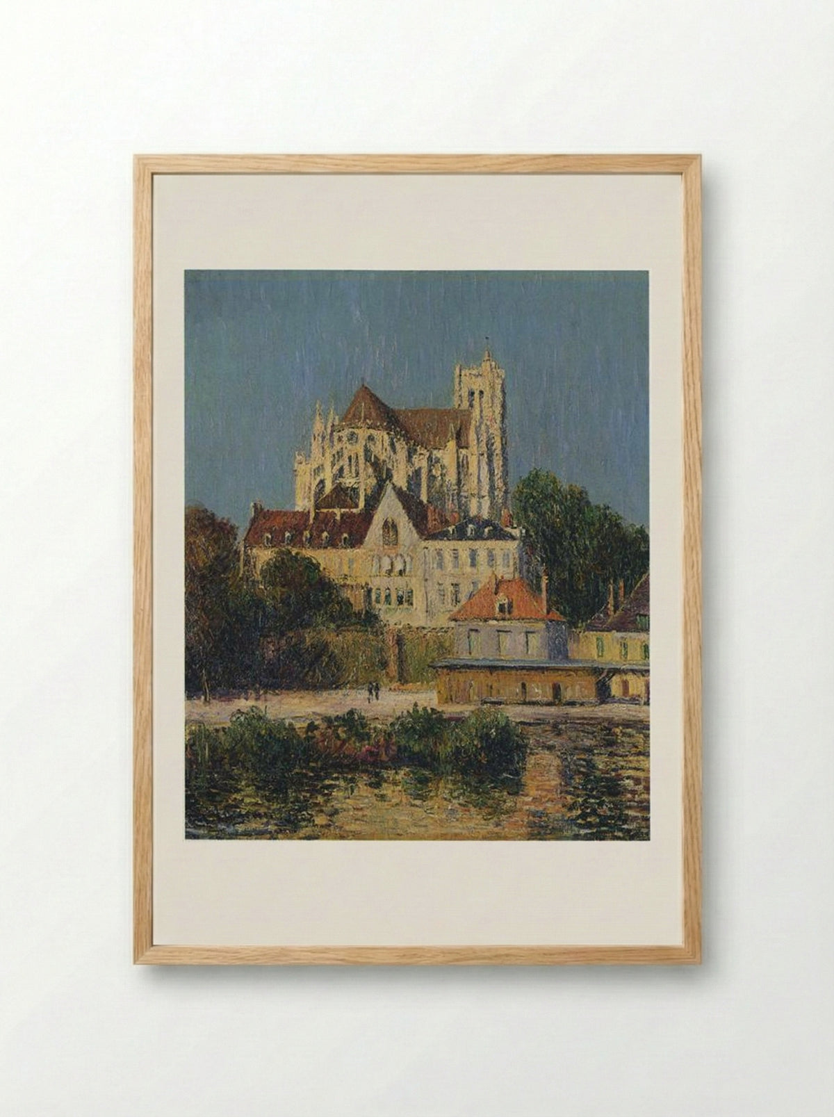 The Auxerre Cathedral - Gustave Loiseau - Framed Print Wood