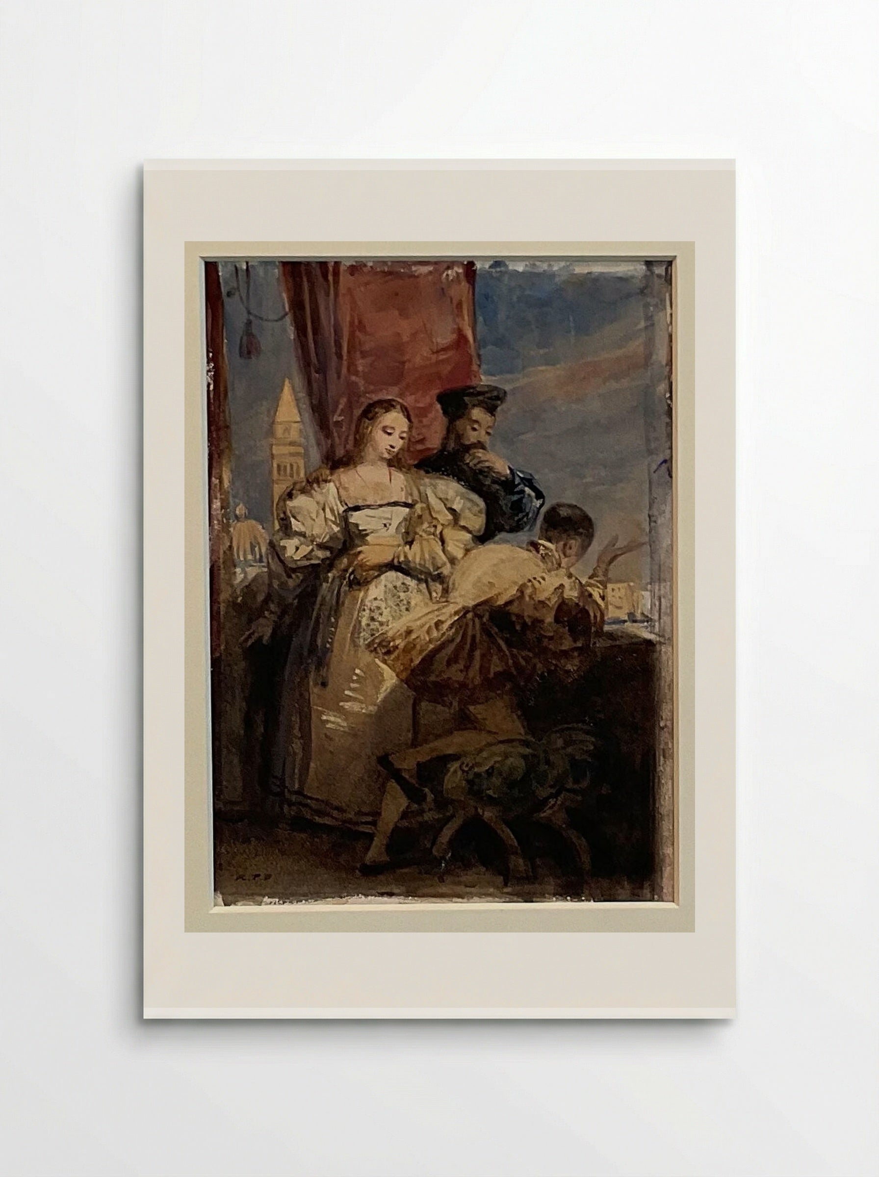 The Balcony, Venice - Richard Parkes Bonington - Poster