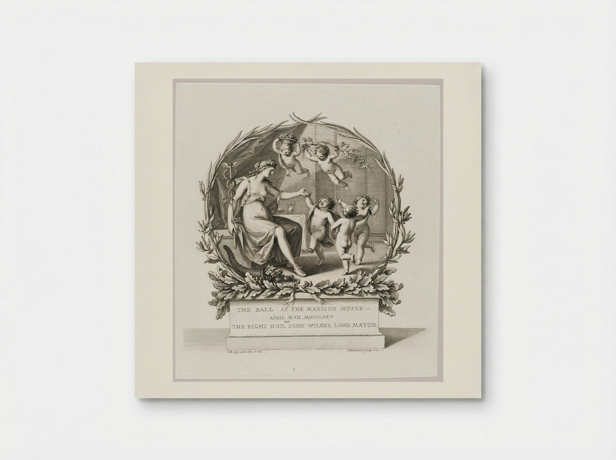 The Ball at the Mansion House April XVII, MDCCLXXV, The Right Honorable John Wilkes, Lord Mayor - Francesco Bartolozzi - Poster