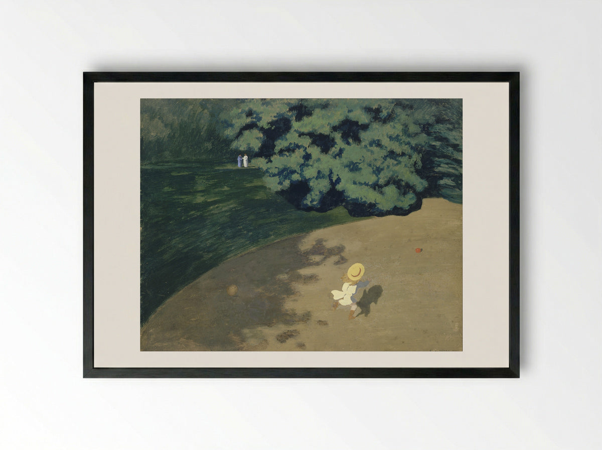 The Balloon - Félix Vallotton - Framed Print Black