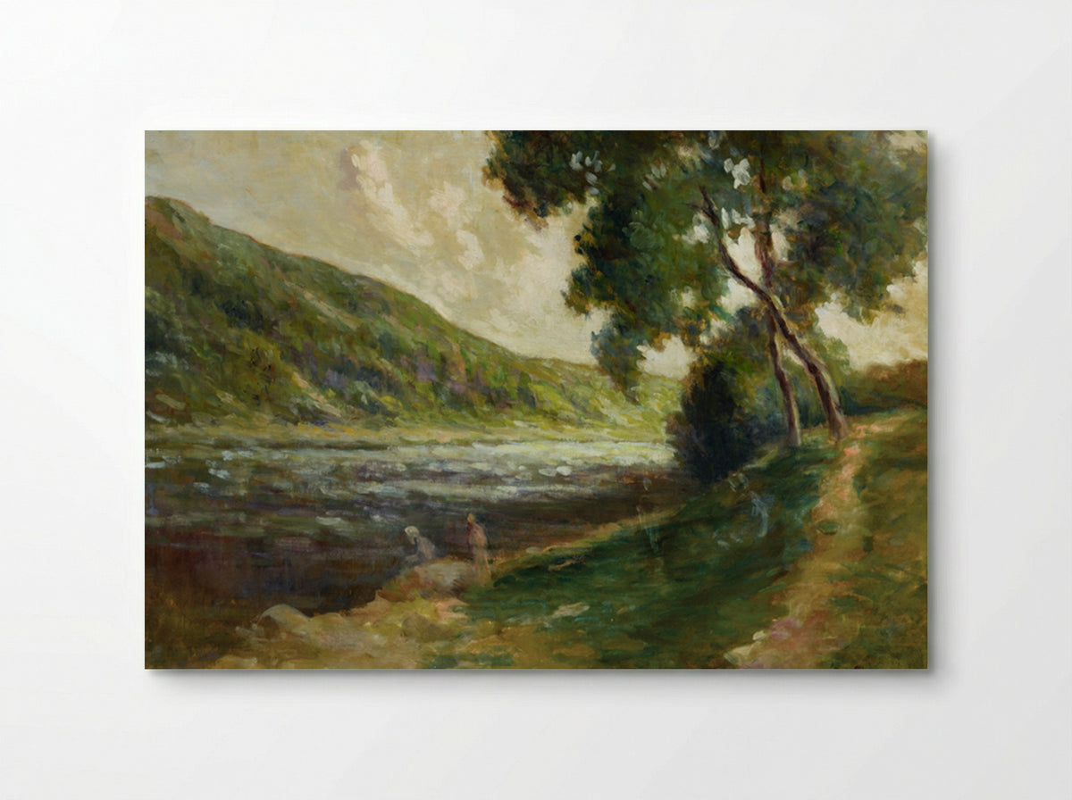 The Banks Of The Seine In The Surroundings Of Rolleboise - Maximilien Luce - Poster