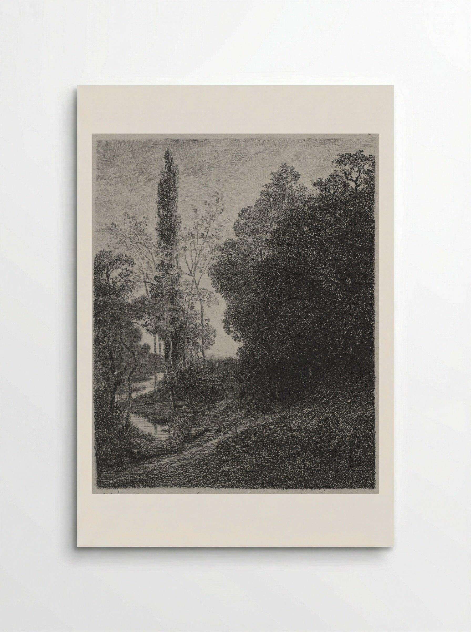 The Banks of the River - Charles-Francois Daubigny - Poster