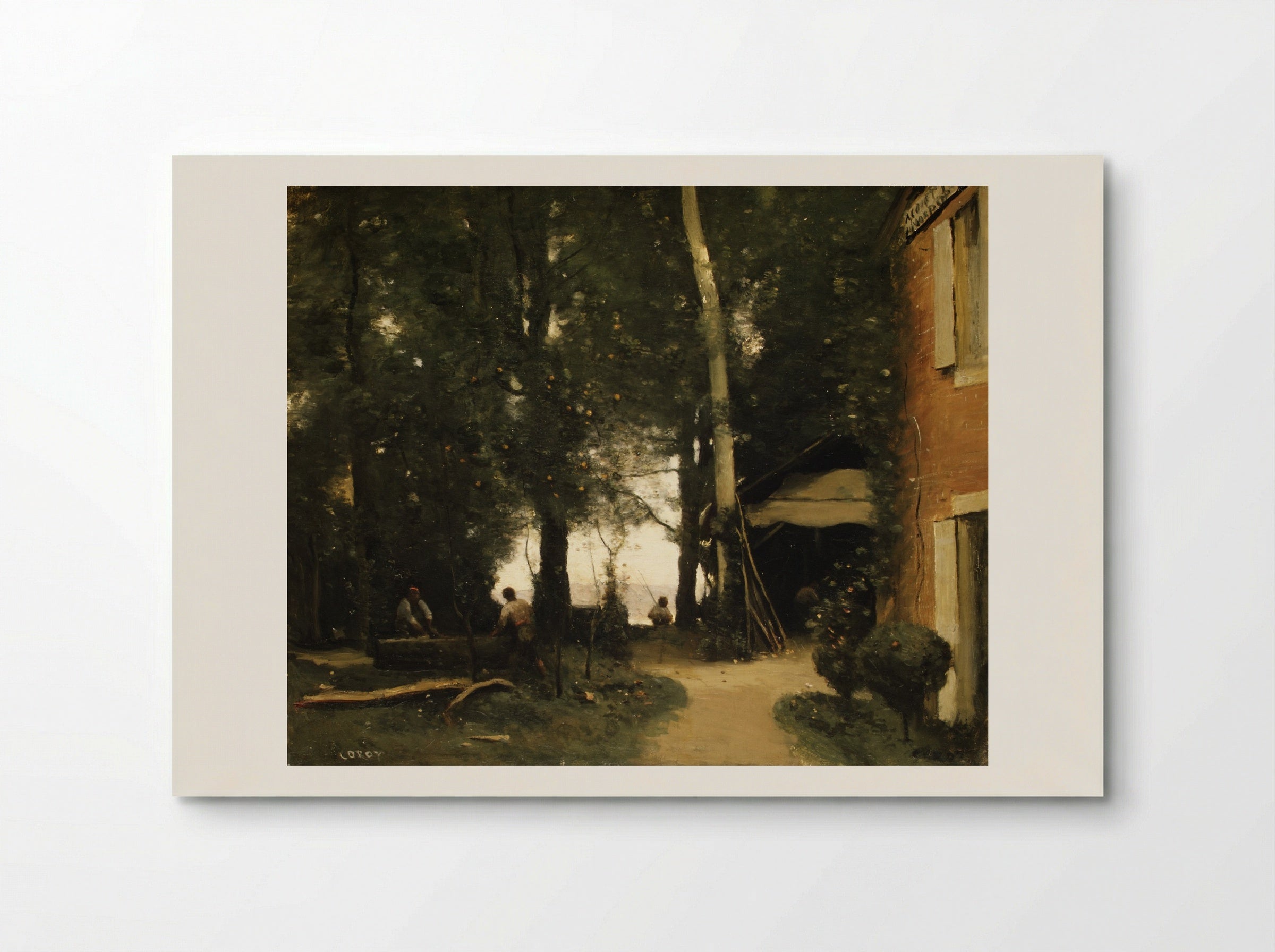 The Banks of the Seine at Conflans - Camille Corot - Poster