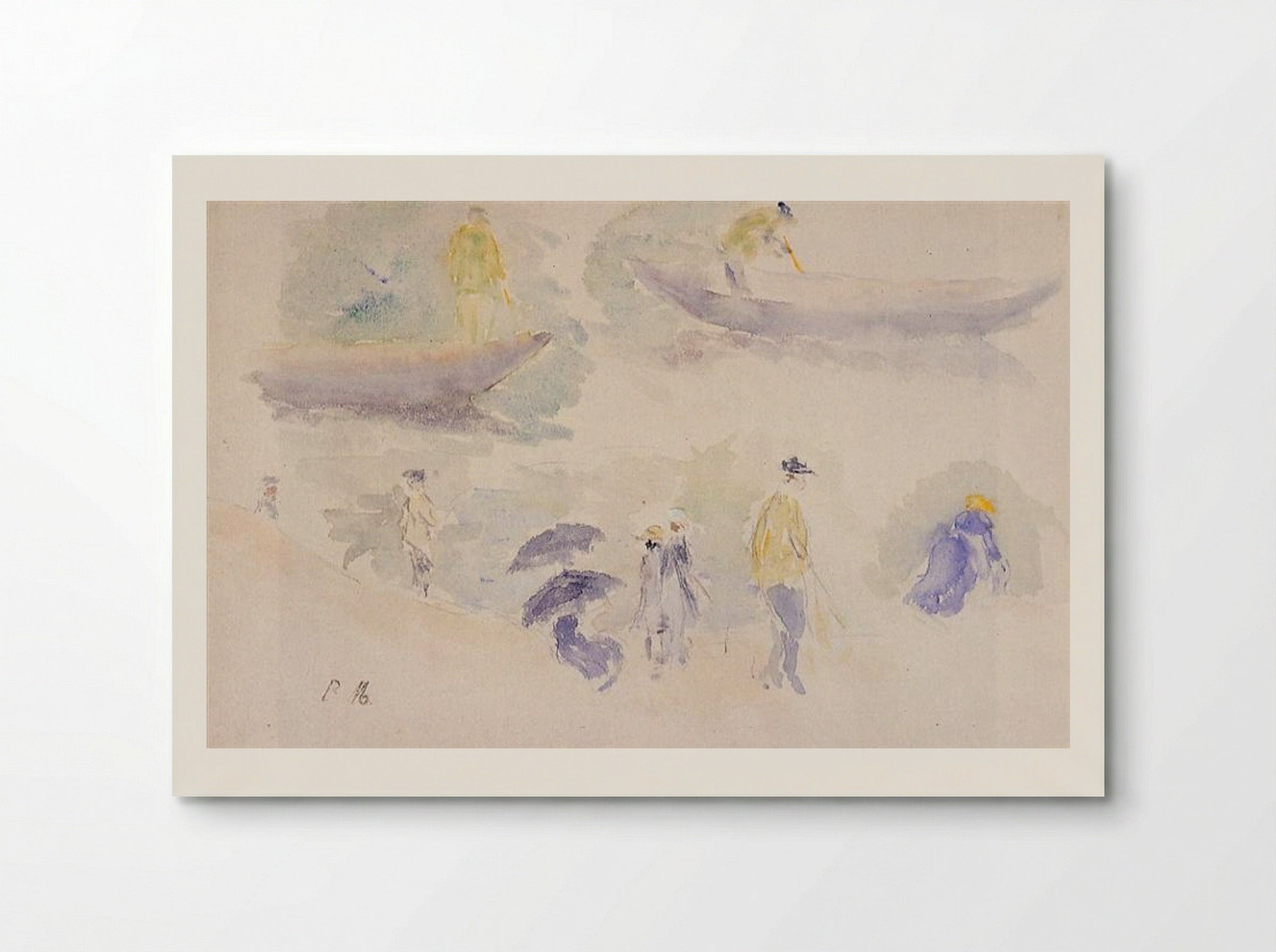 The Banks of the Seine - Berthe Morisot - Poster