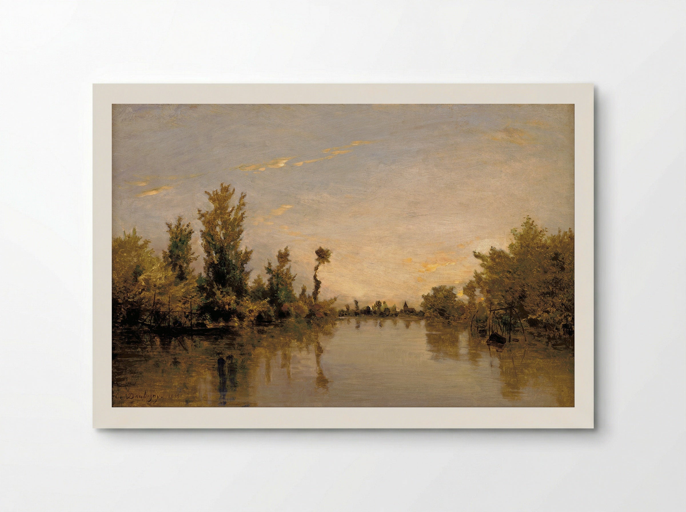 The Banks of the Seine - Charles-François Daubigny - Poster