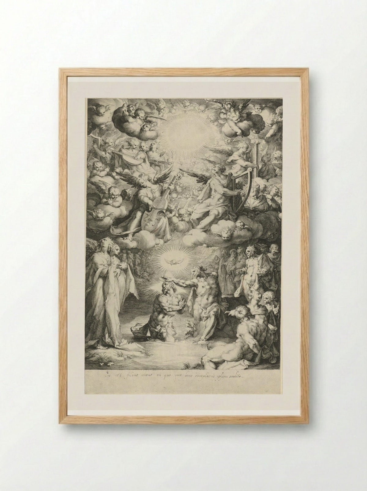 The Baptism of Christ - Jan Harmensz. Muller - Framed Print Wood