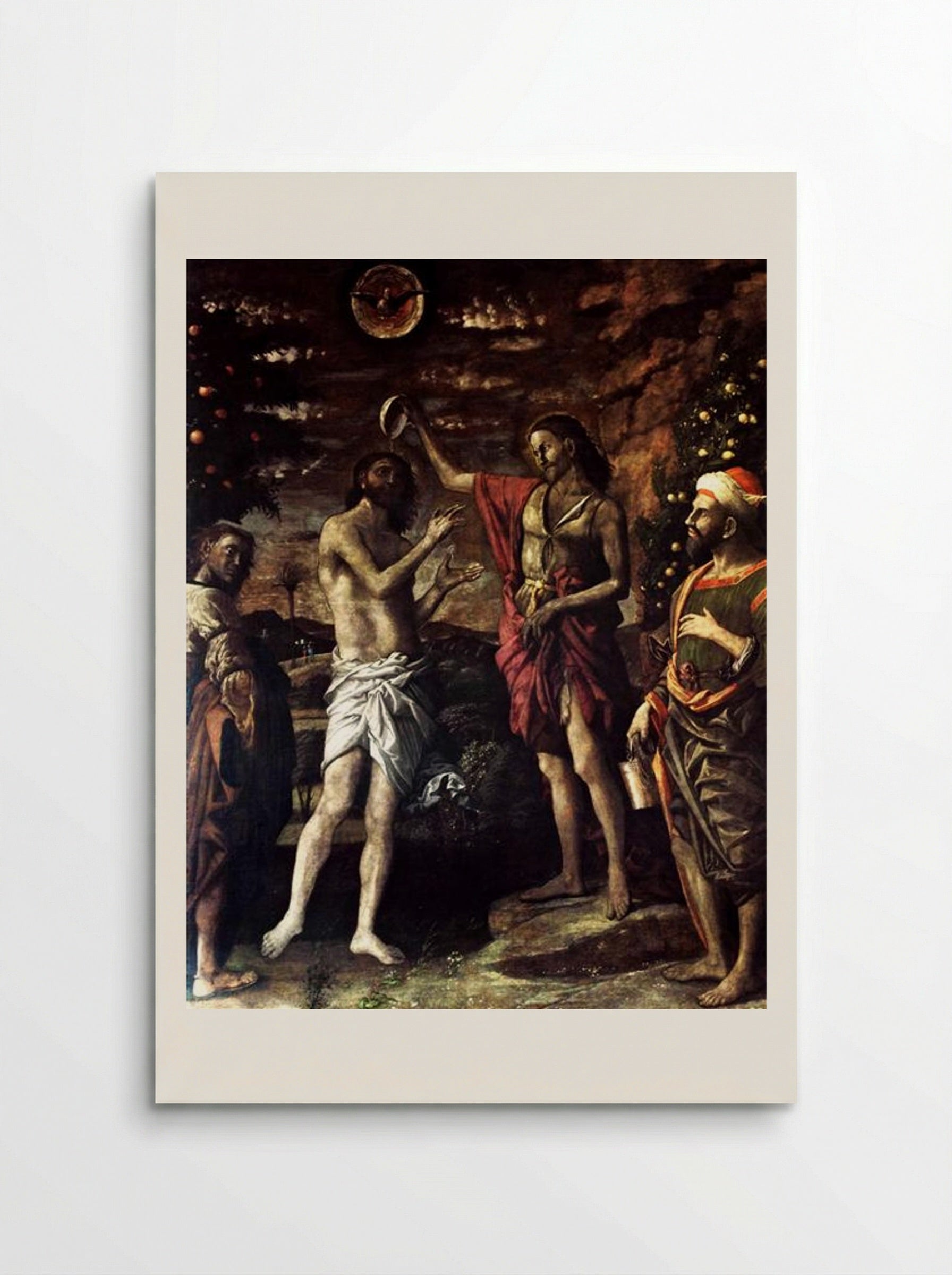 The Baptism of Christ - Andrea Mantegna - Poster