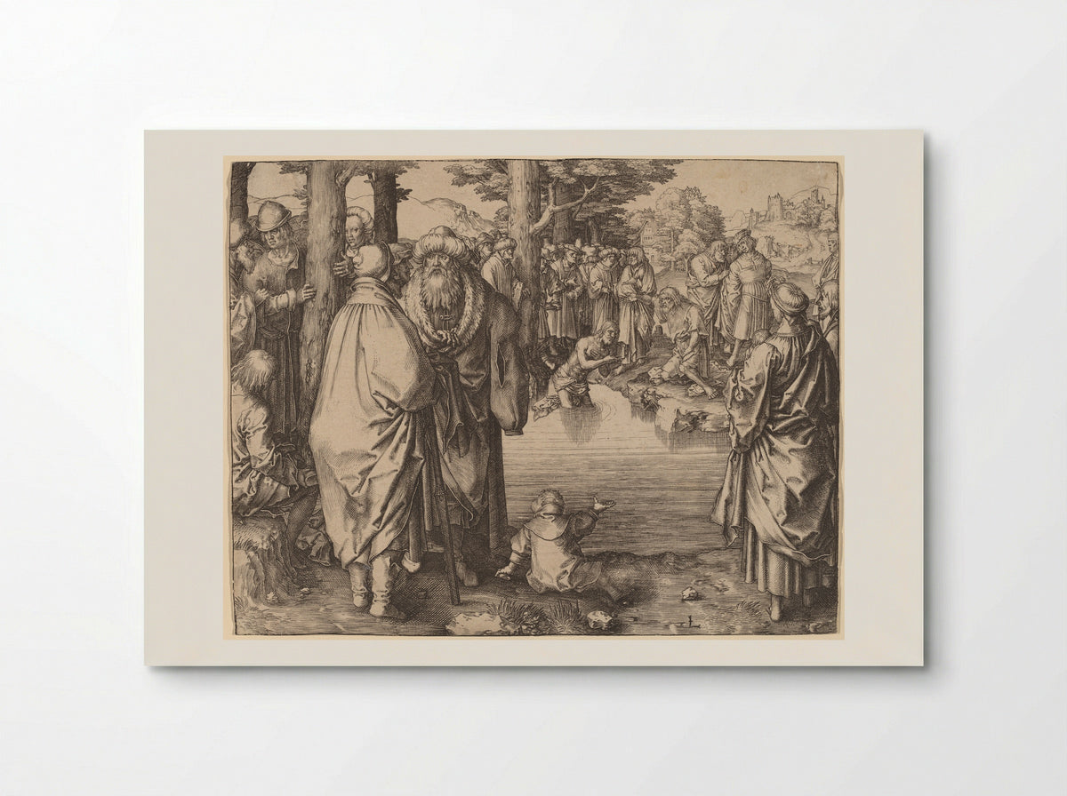 The Baptism of Christ - Lucas van Leyden - Poster