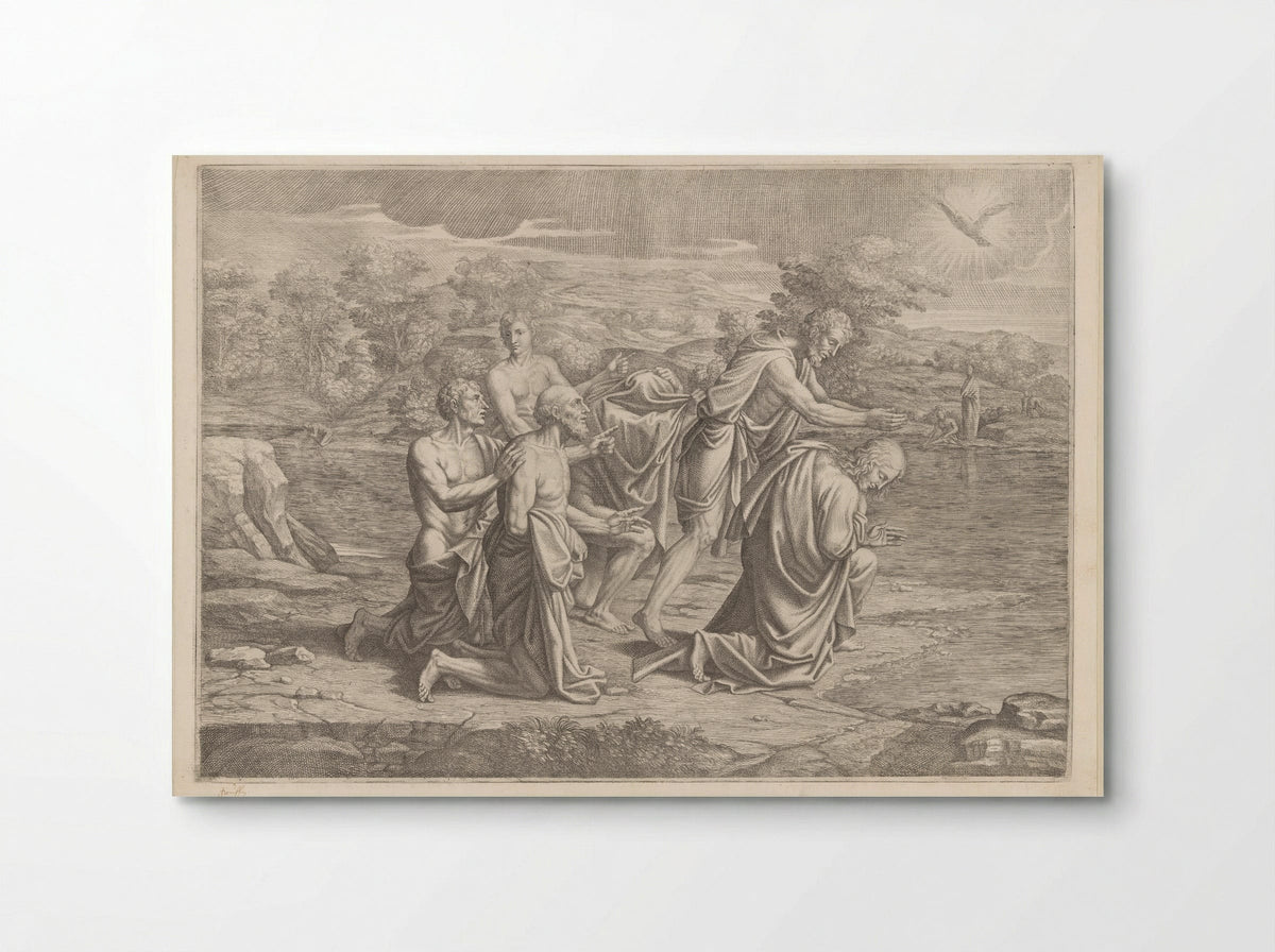 The Baptism of Christ - Pietro del Po - Poster
