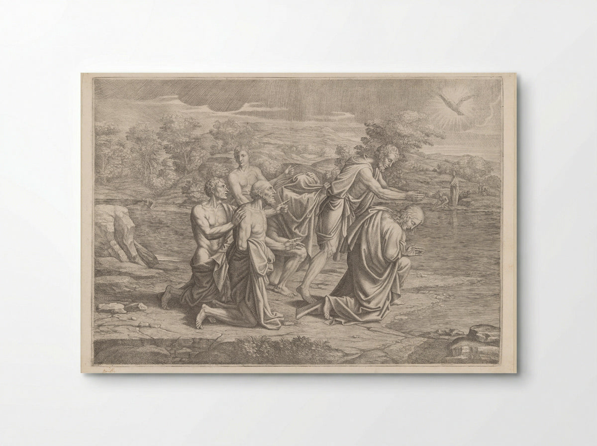 The Baptism of Christ - Pietro del Po - Poster