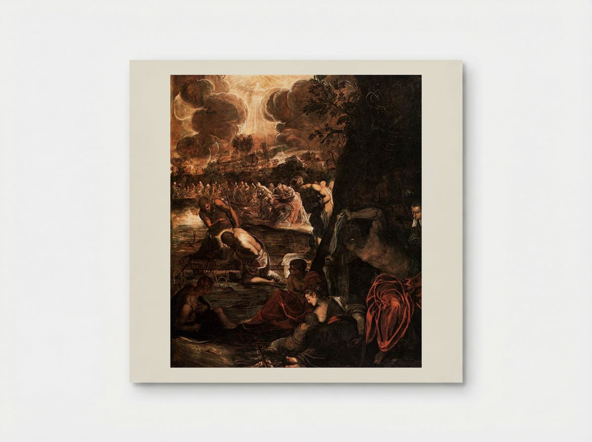 The Baptism of Christ - Tintoretto - Poster