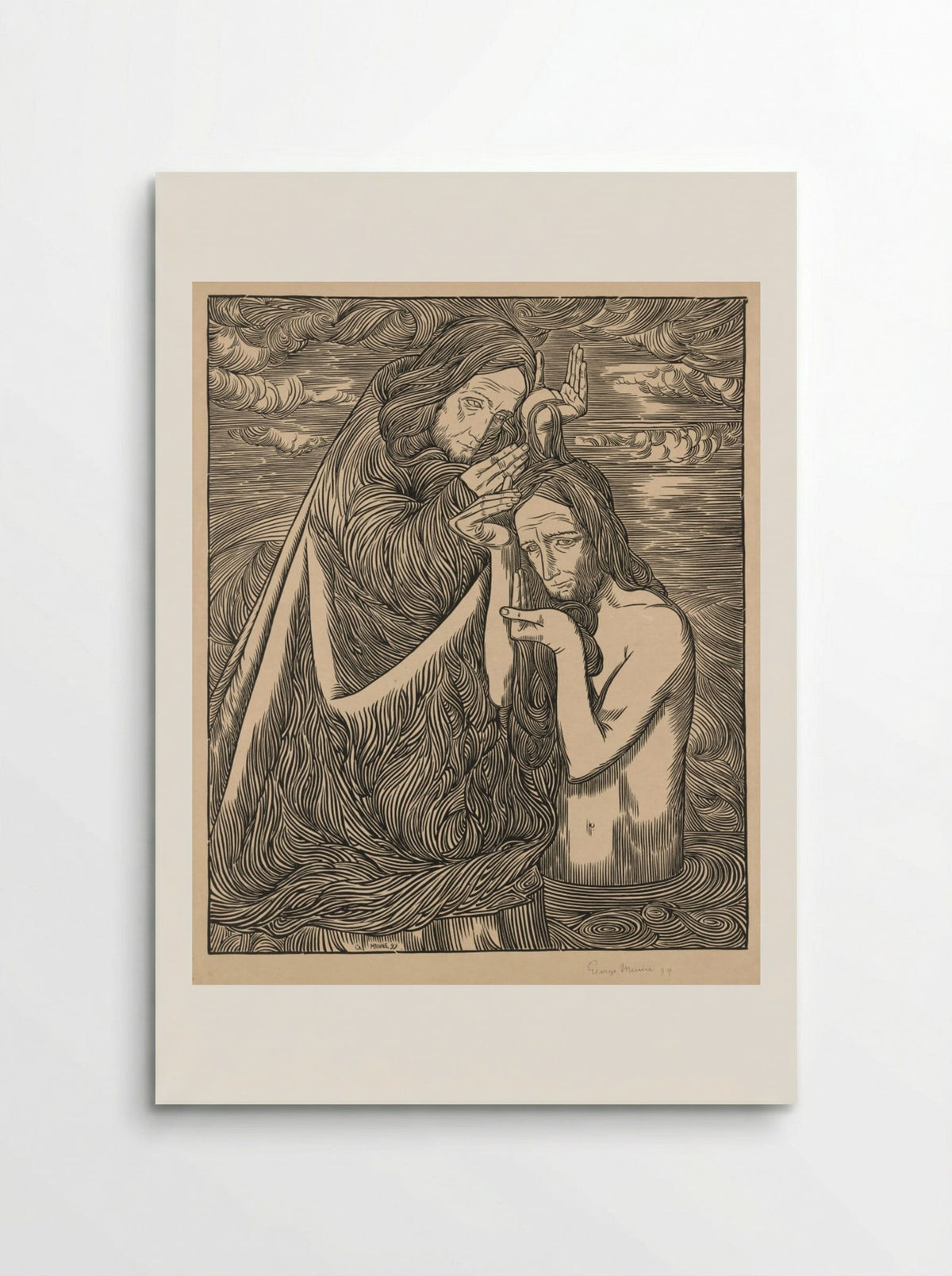 The Baptism of Christ - George Minne - Poster