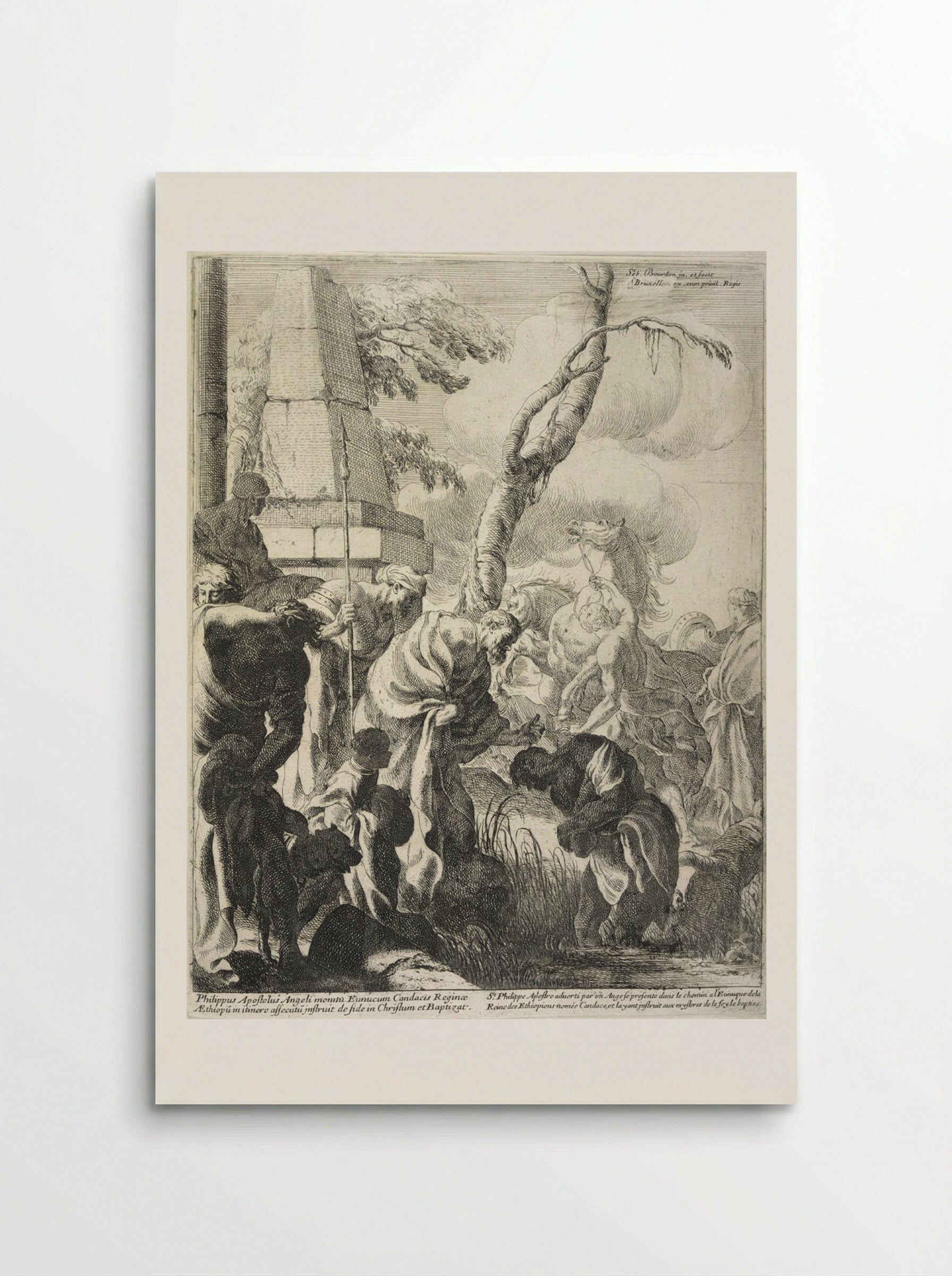 The Baptism of the Eunuch - Sébastien Bourdon - Poster