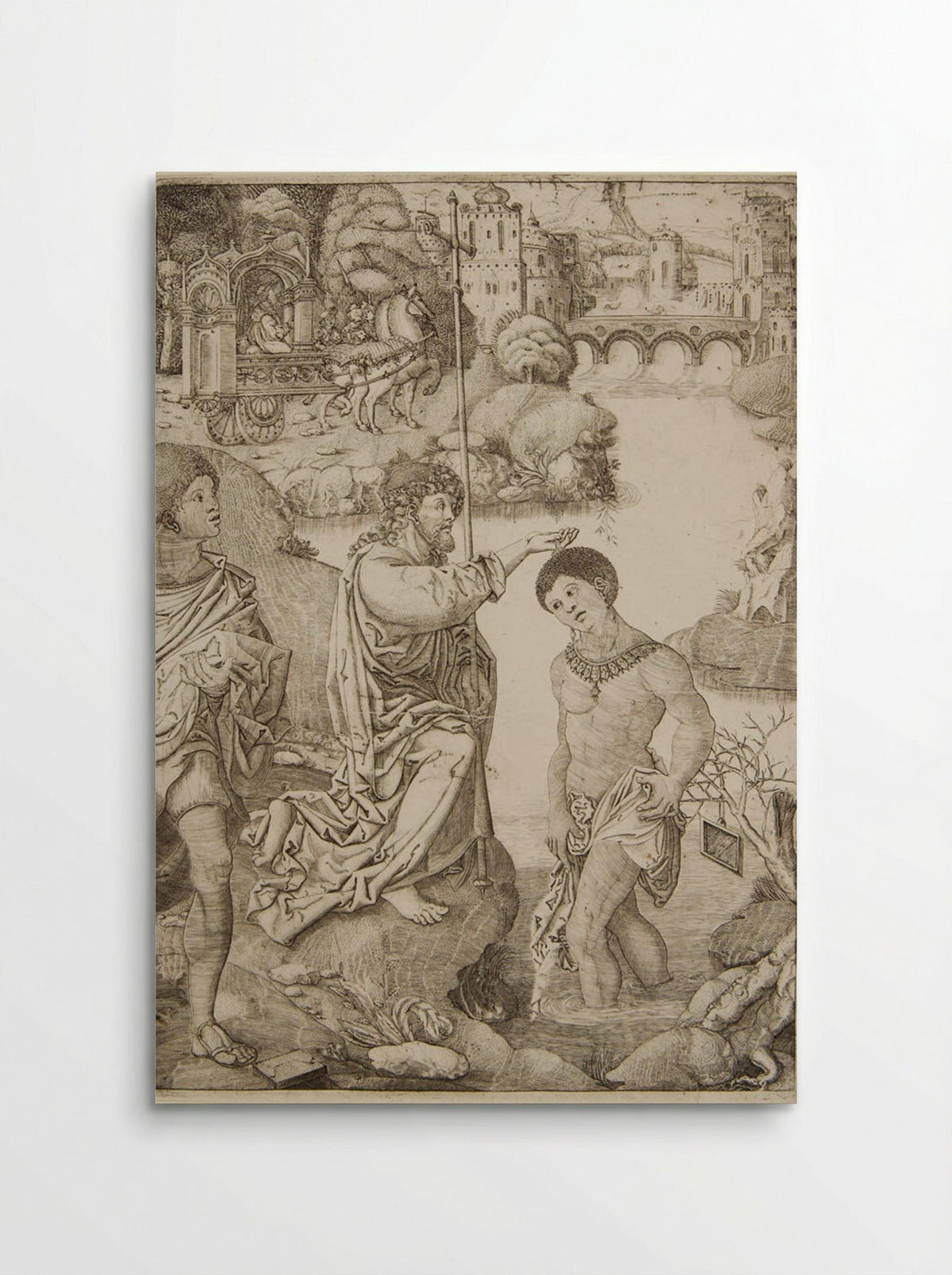 The Baptism of the Eunuch - Allaert Claesz - Poster