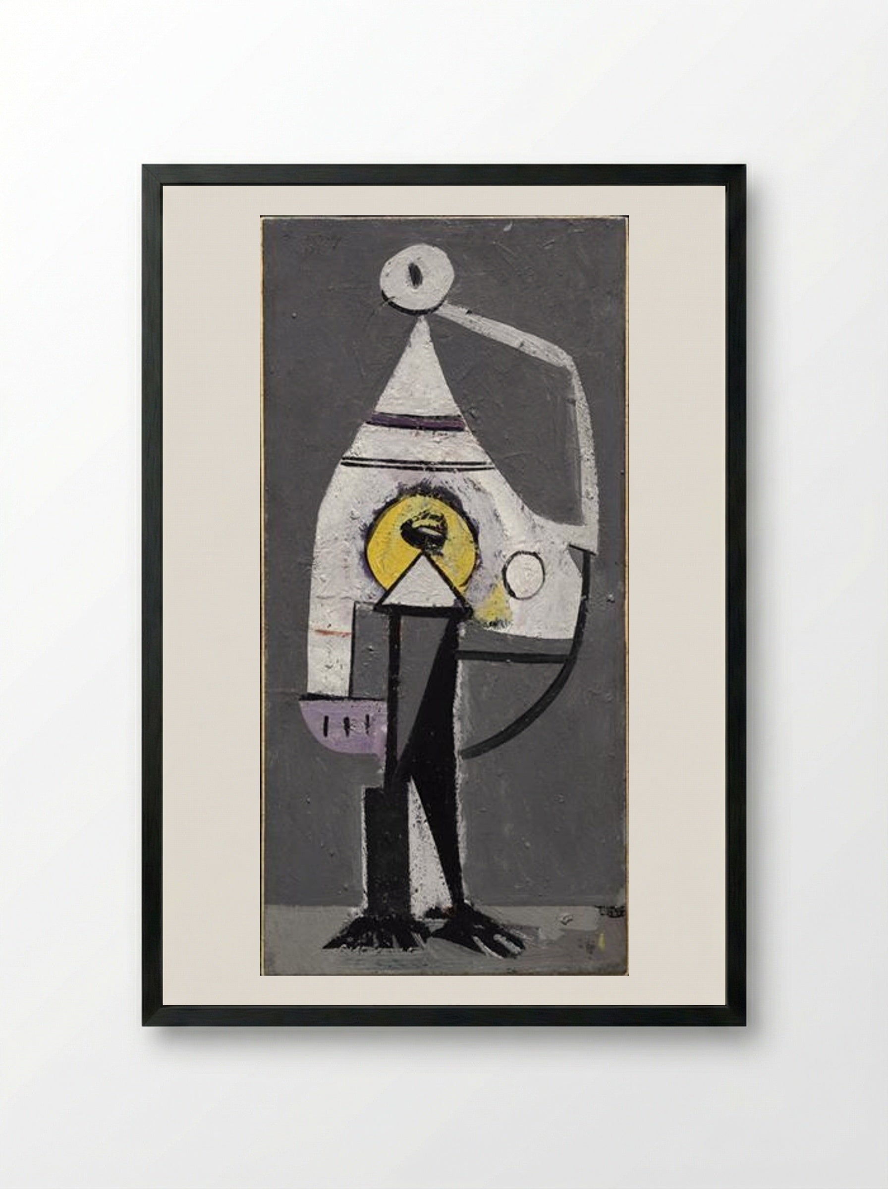 The Barber (Composition No. 5) - Arshile Gorky - Framed Print Black
