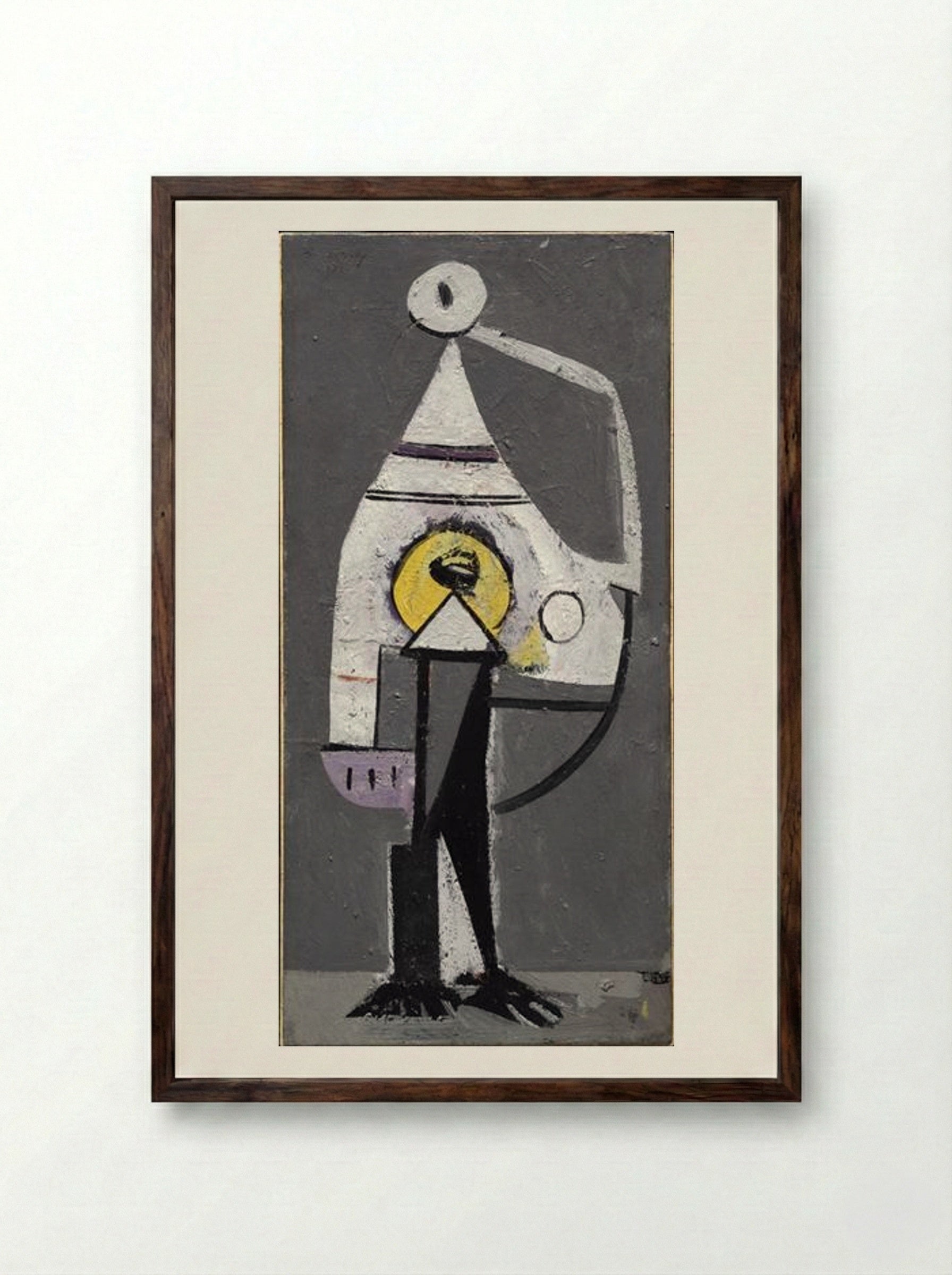 The Barber (Composition No. 5) - Arshile Gorky - Framed Print Dark Wood