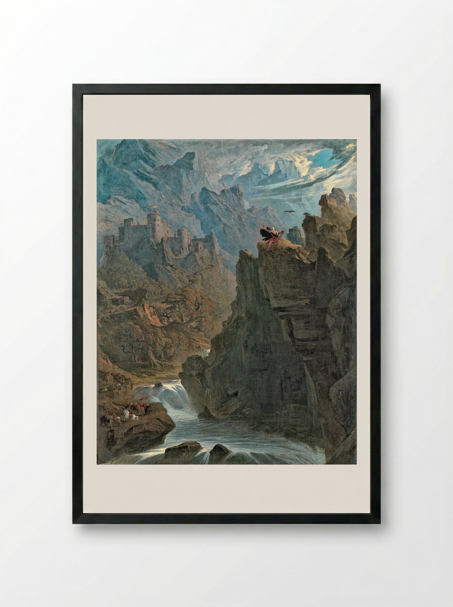 The Bard - John Martin - Framed Print Black