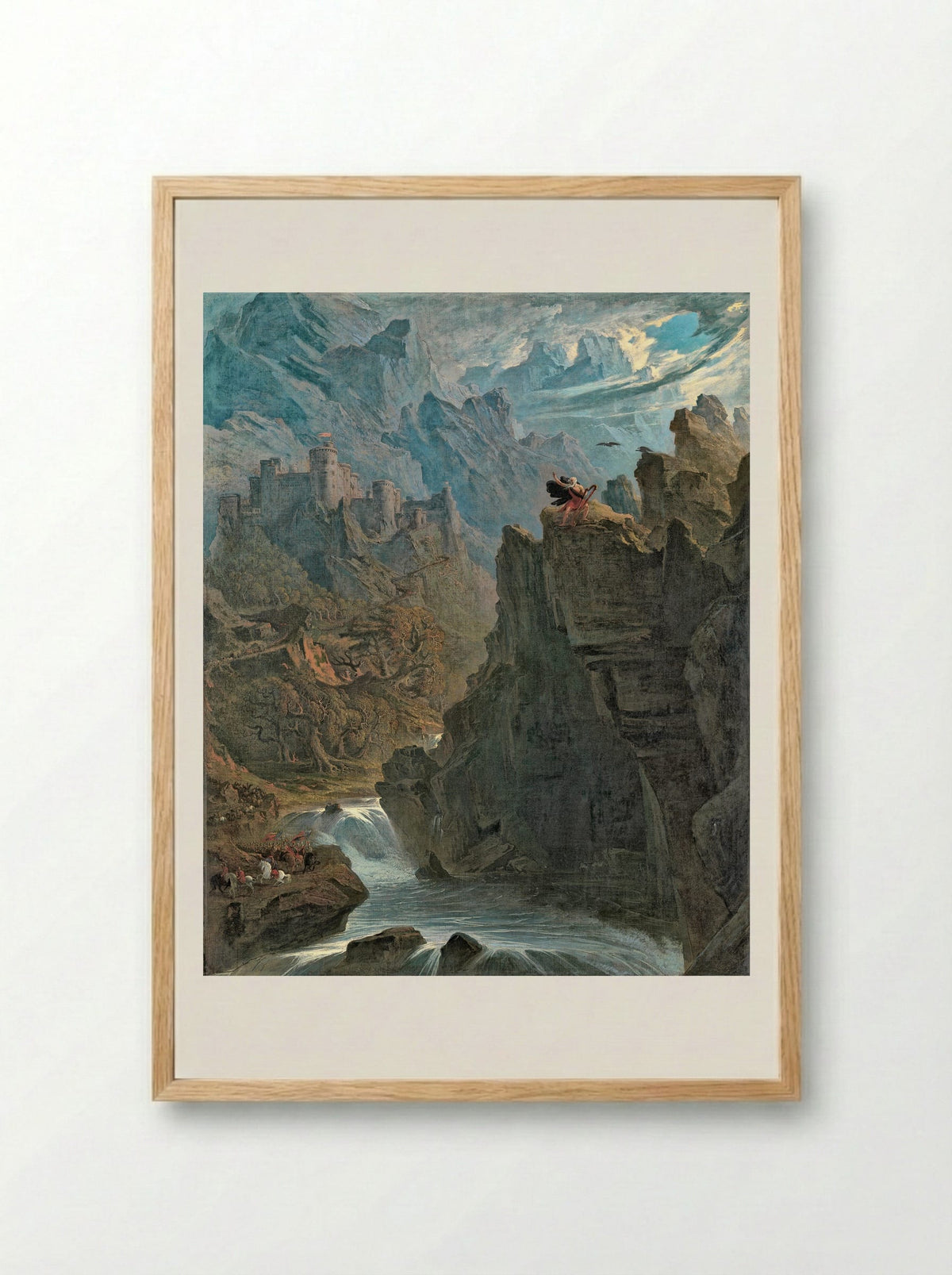 The Bard - John Martin - Framed Print Wood