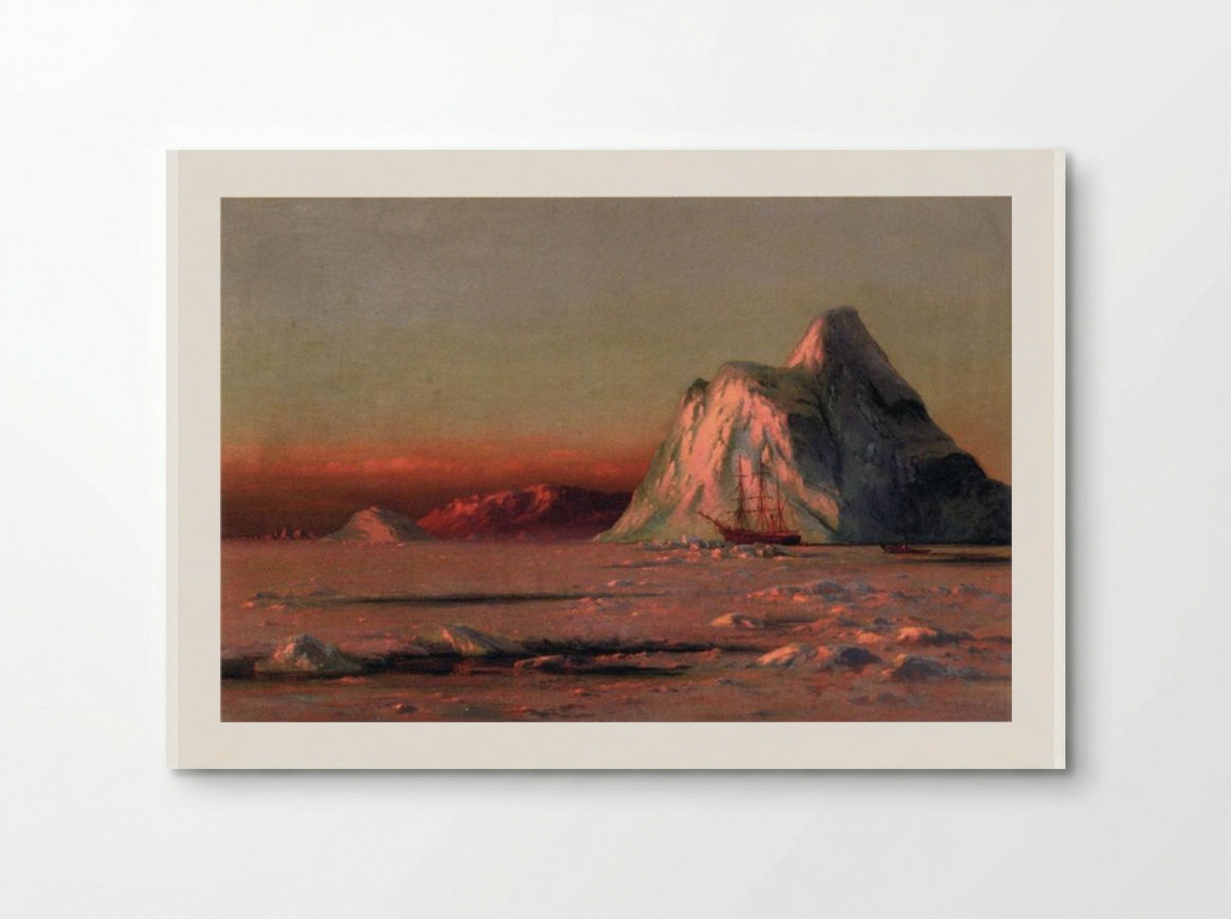 The Bark 'Panther' Under the Midnight Sun - William Bradford - Poster