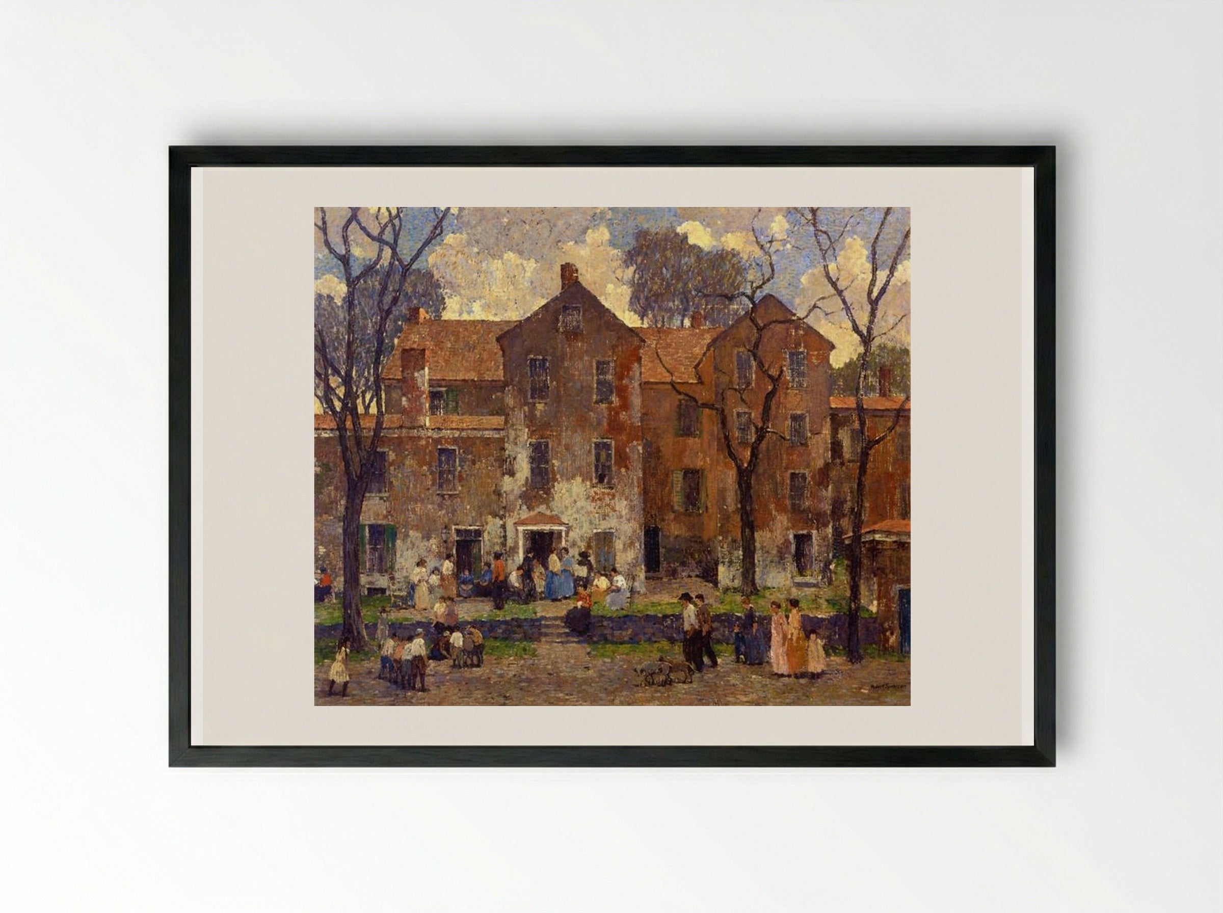 The Barracks - Robert Spencer - Framed Print Black