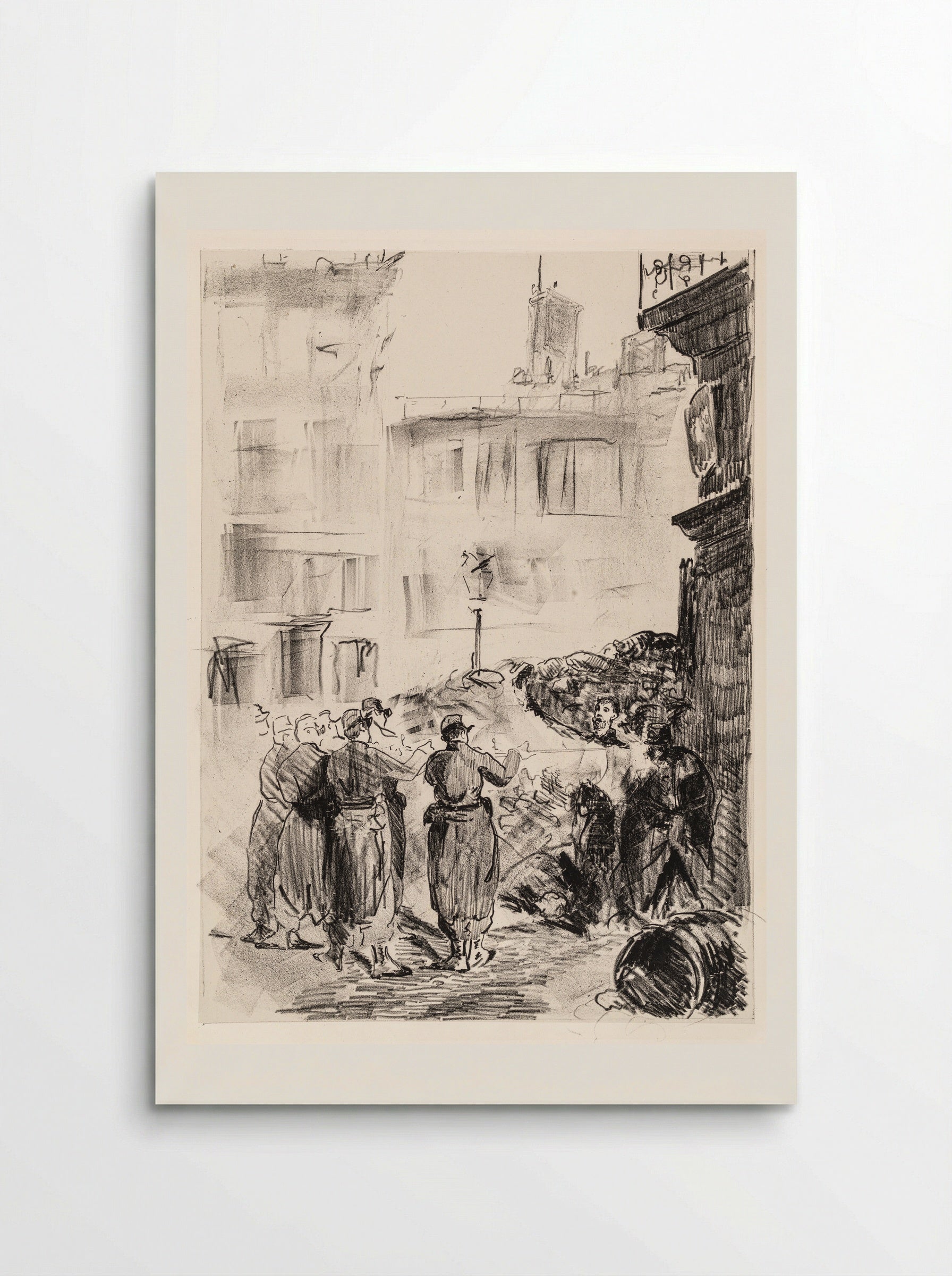 The Barricade - Édouard Manet - Poster