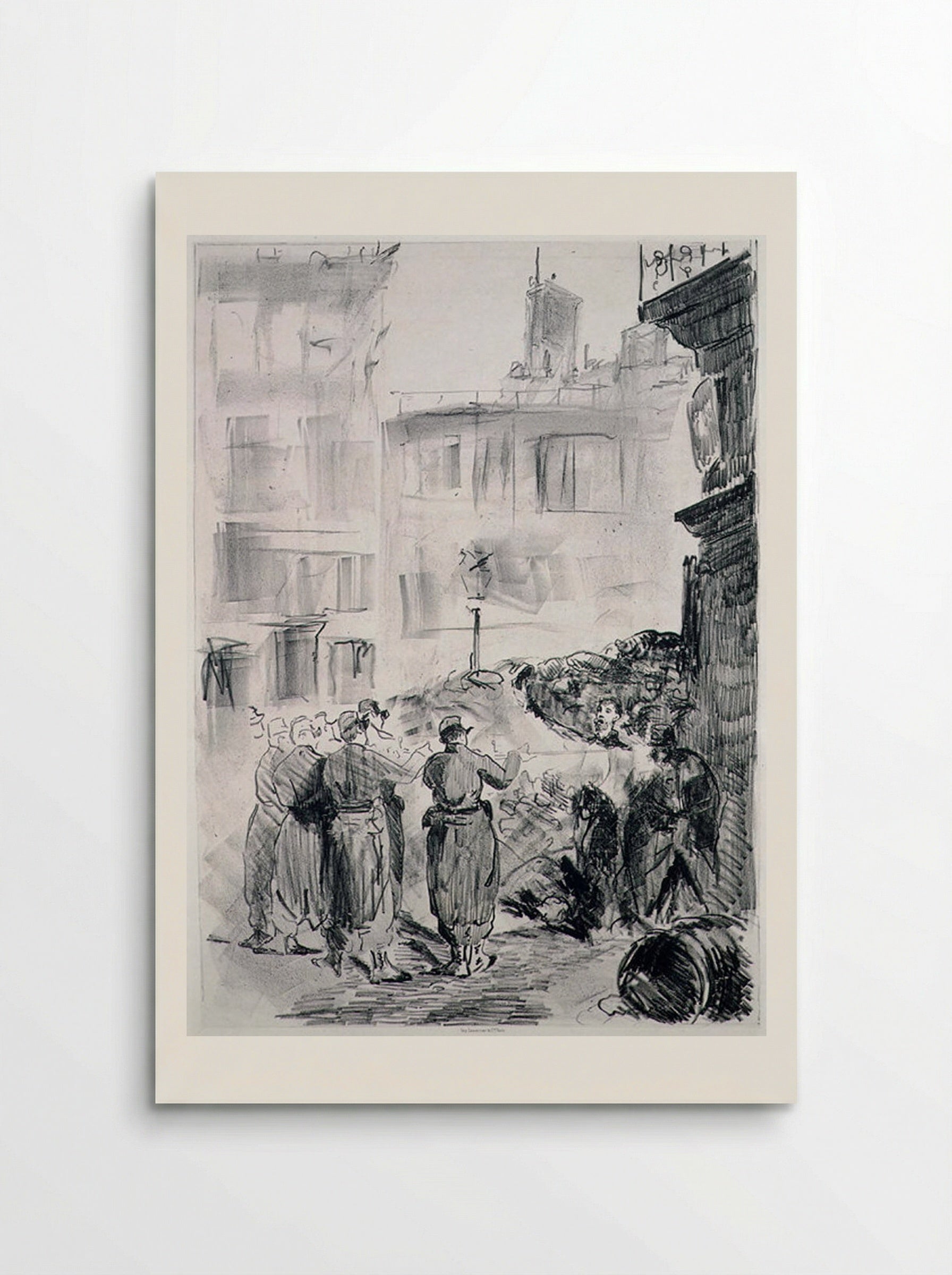 The Barricade - Edouard Manet - Poster