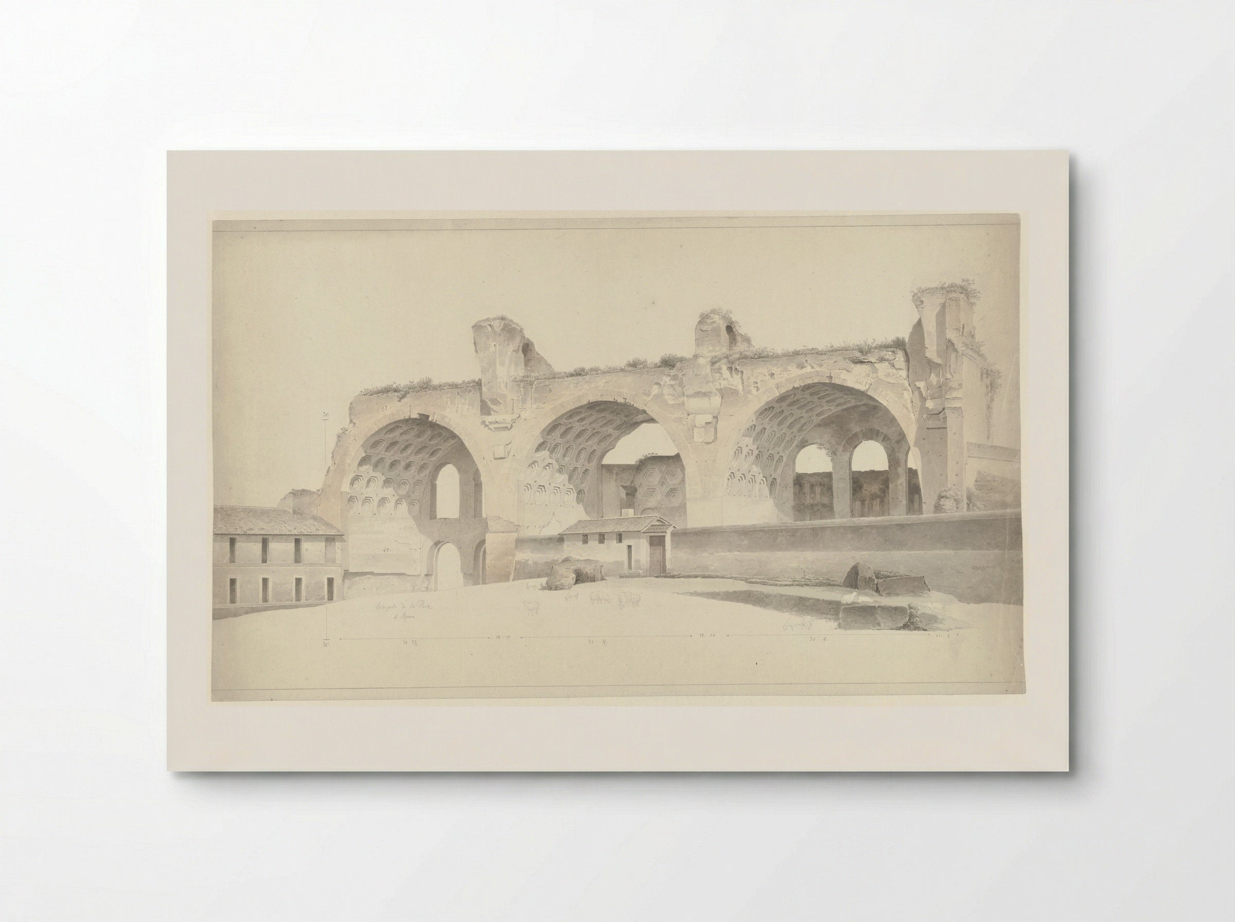 The Basilica of Maxentius and Constantine in Rome - Josephus Augustus Knip - Poster