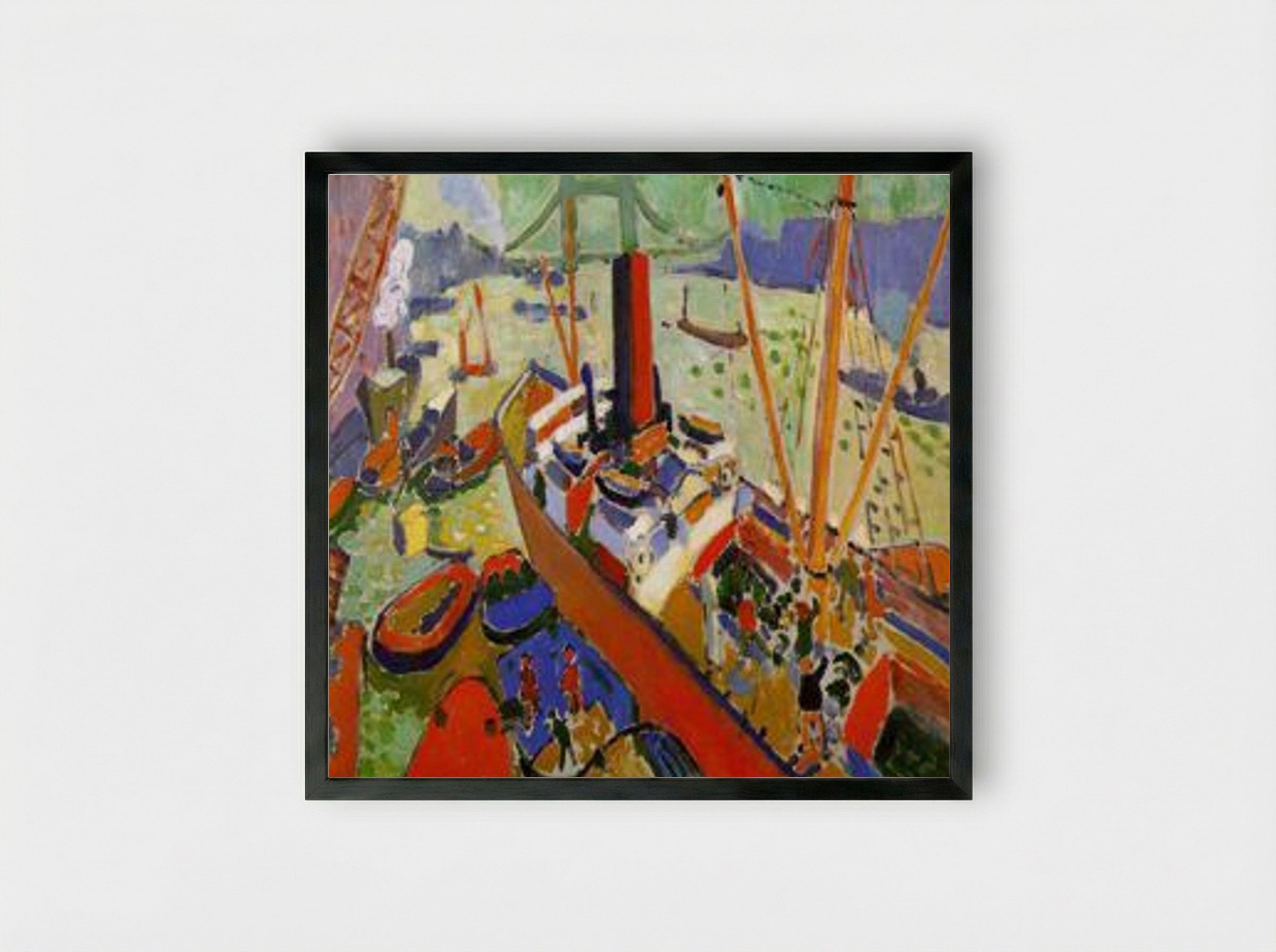 The Basin of London - André Derain - Framed Print Black