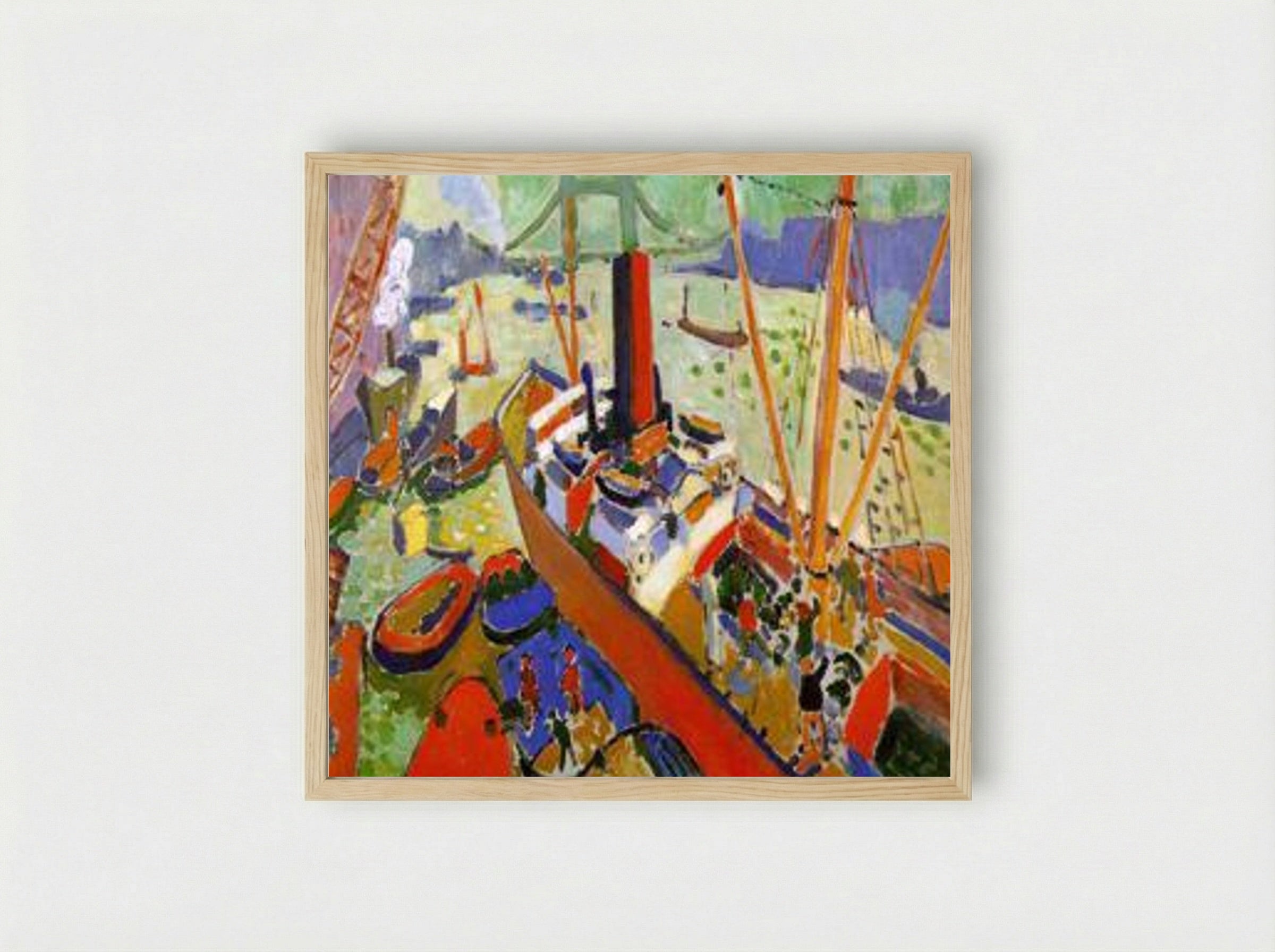 The Basin of London - André Derain - Framed Print Wood