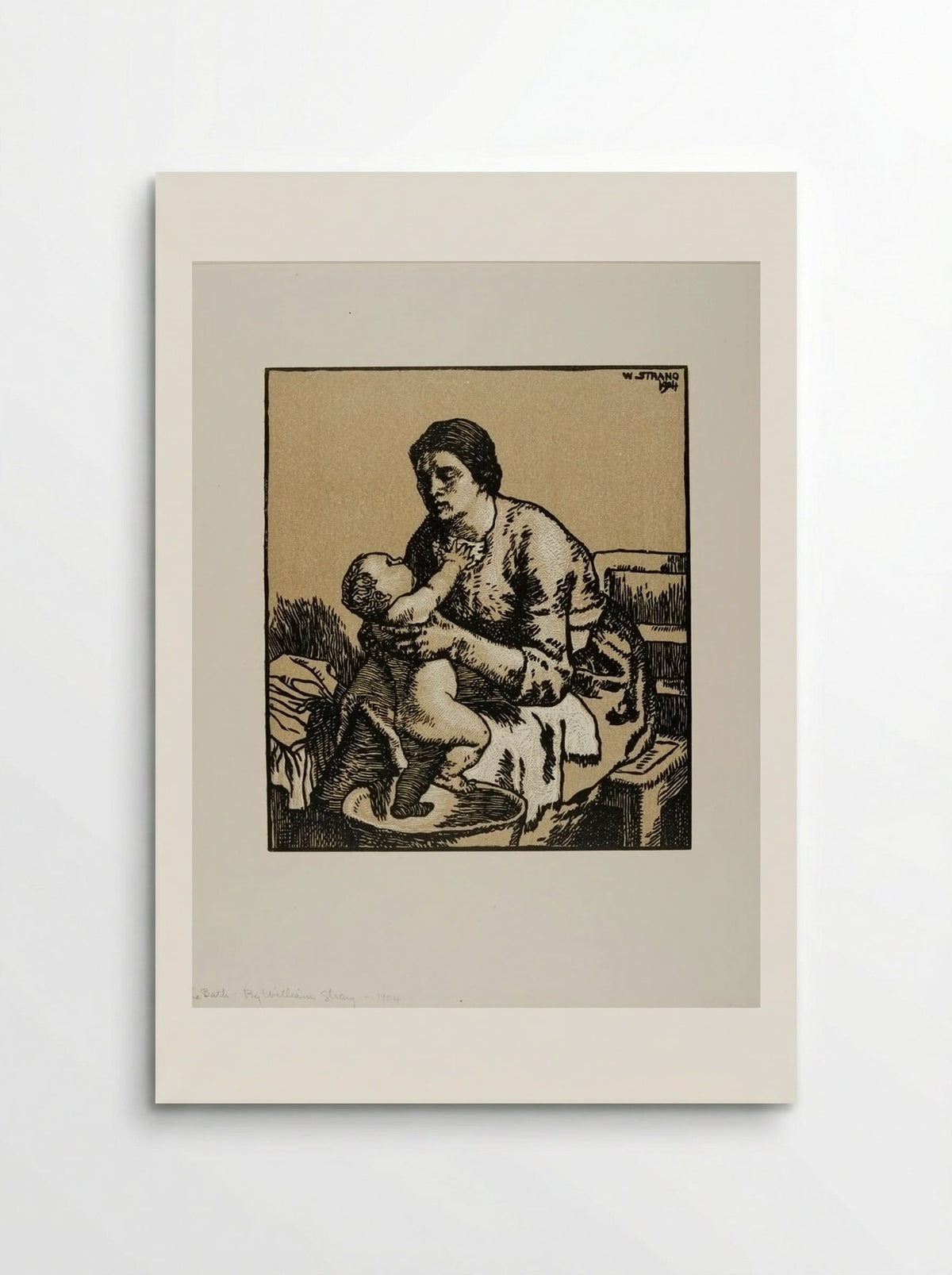 The Bath - William Strang - Poster