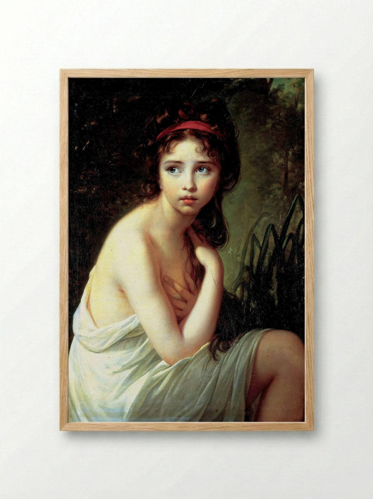 The Bather - Louise Elisabeth Vigée Le Brun - Framed Print Wood