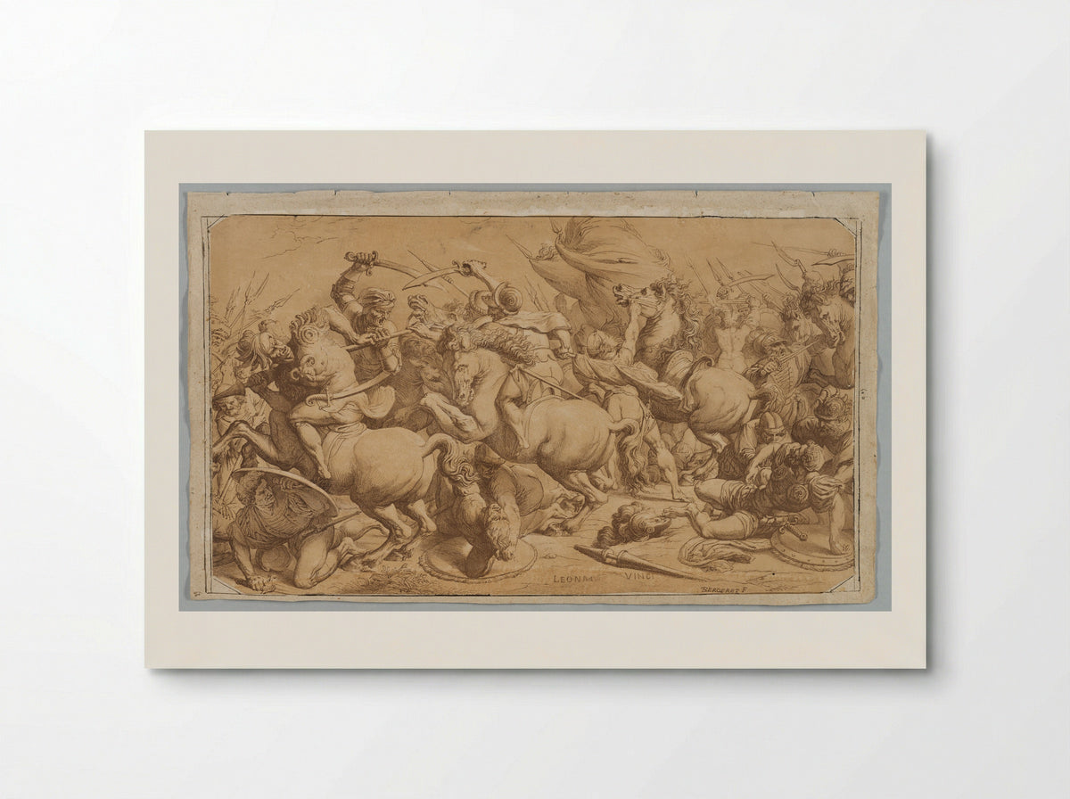 The Battle of Anghiari - Pierre-Nolasque Bergeret - Poster