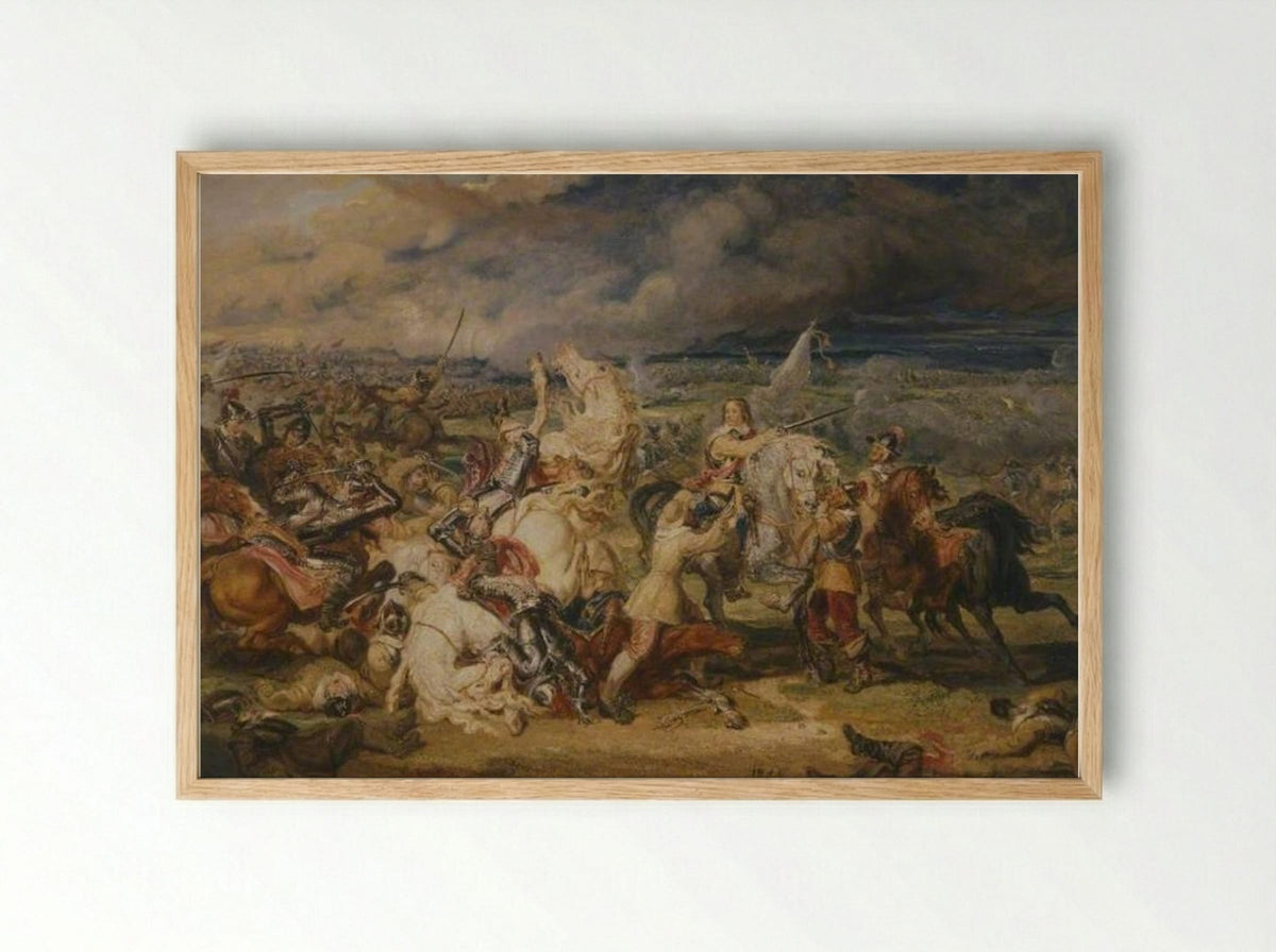 The Battle of Marston Moor - James Ward - Framed Print Wood