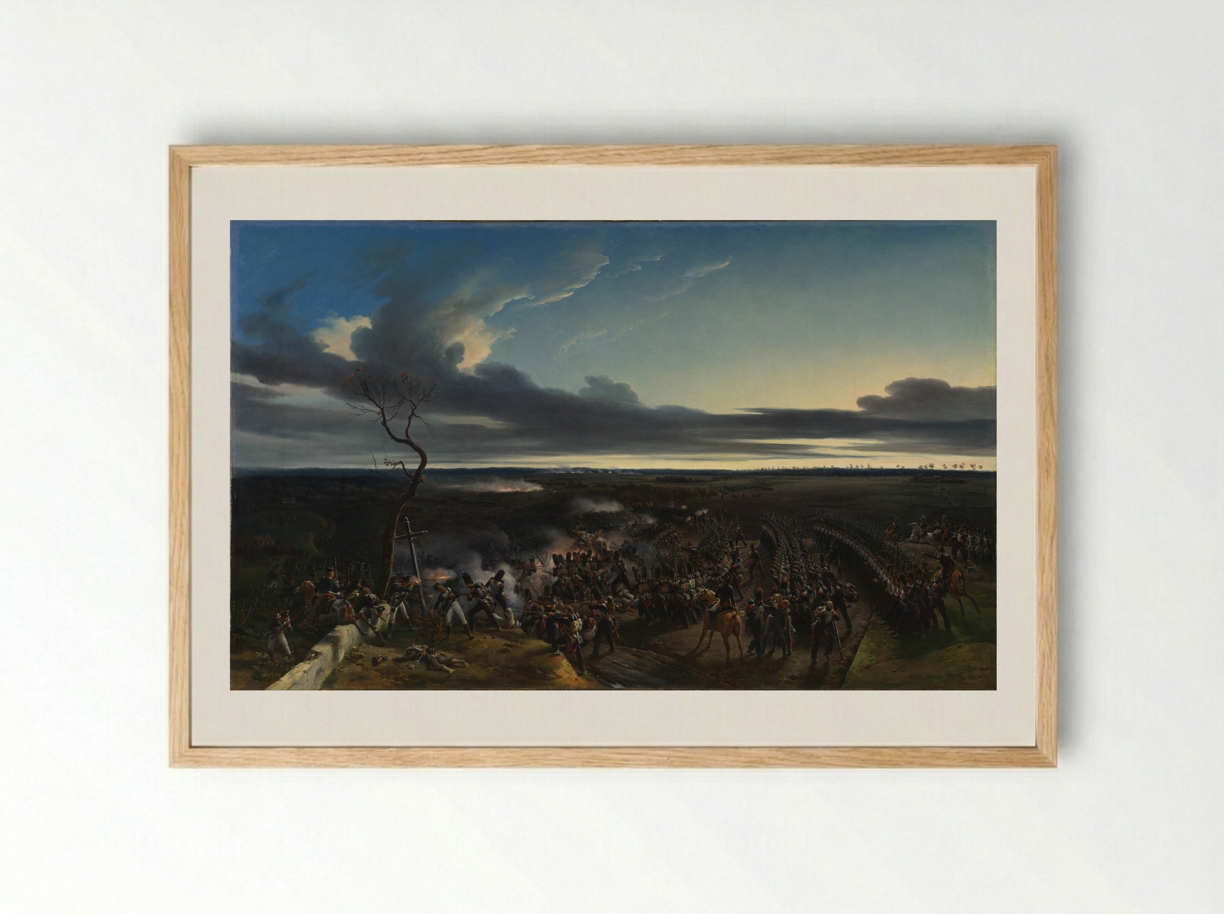 The Battle of Montmirail - Horace Vernet - Framed Print Wood