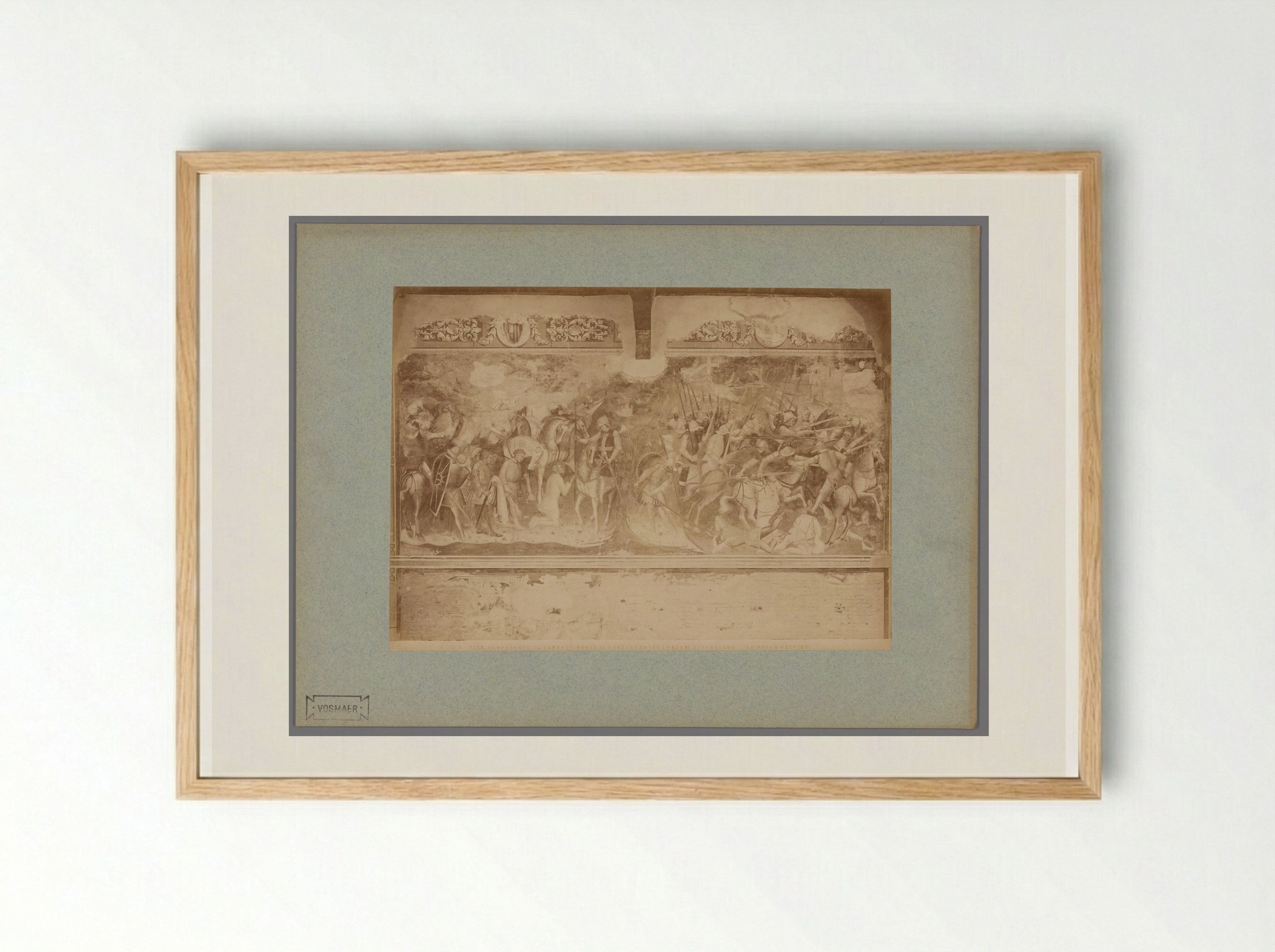 The Battle of Saint Ephysius - Fratelli Alinari - Framed Print Wood