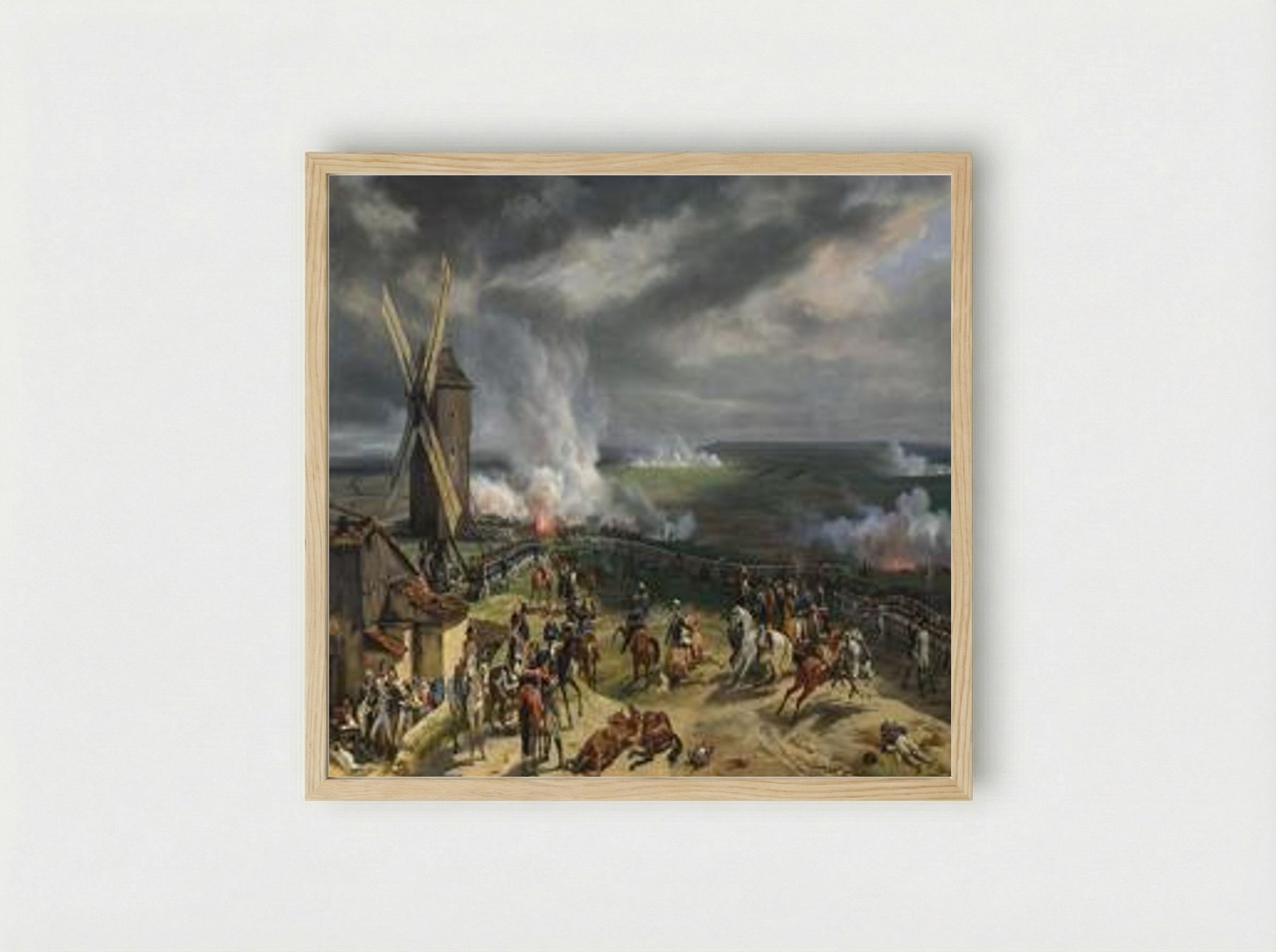 The Battle of Valmy (September 20th 1792) - Horace Vernet - Framed Print Wood