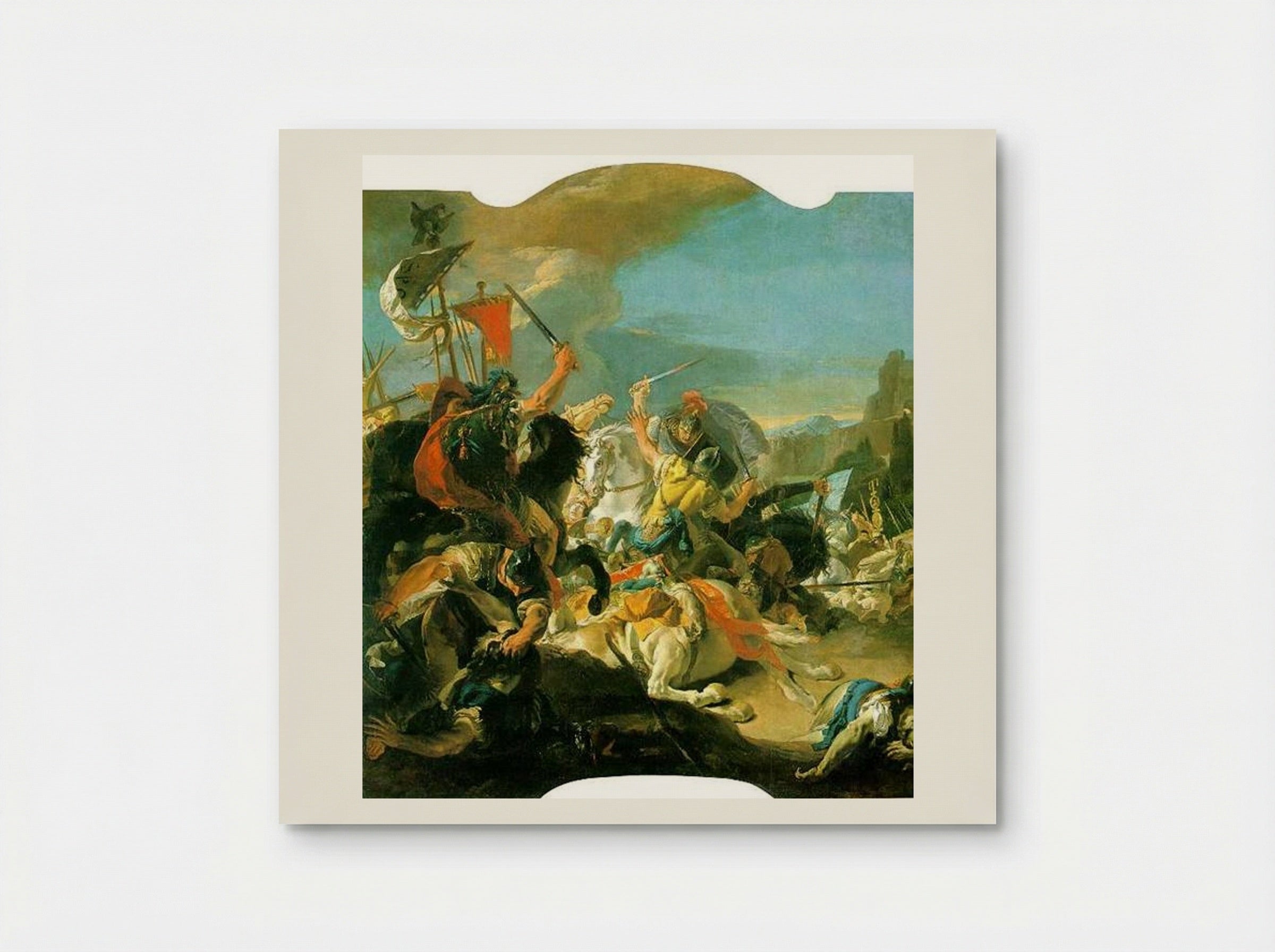 The Battle of Vercellae - Giovanni Battista Tiepolo - Poster
