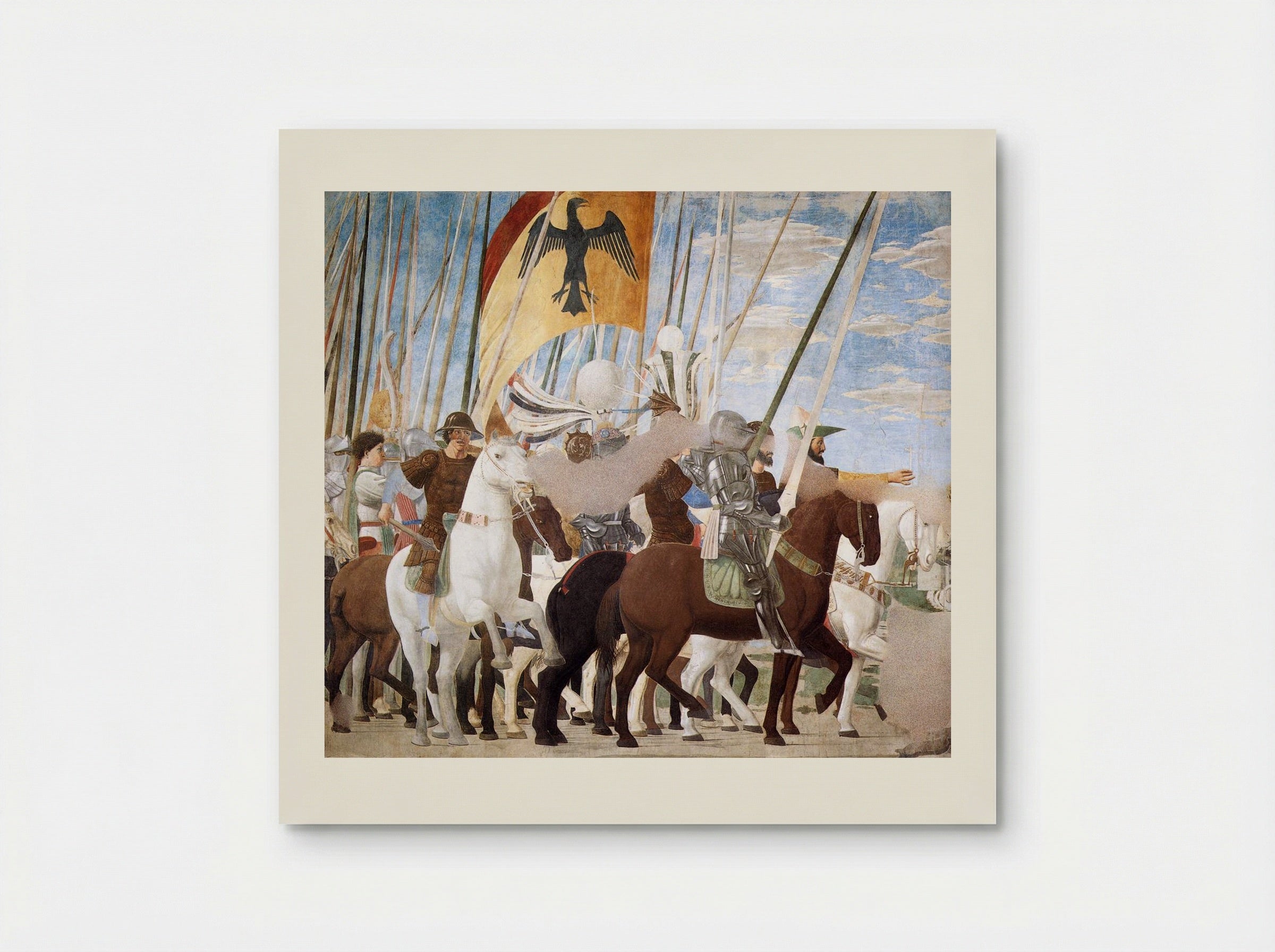 The Battle of the Milvian Bridge - Piero della Francesca - Poster