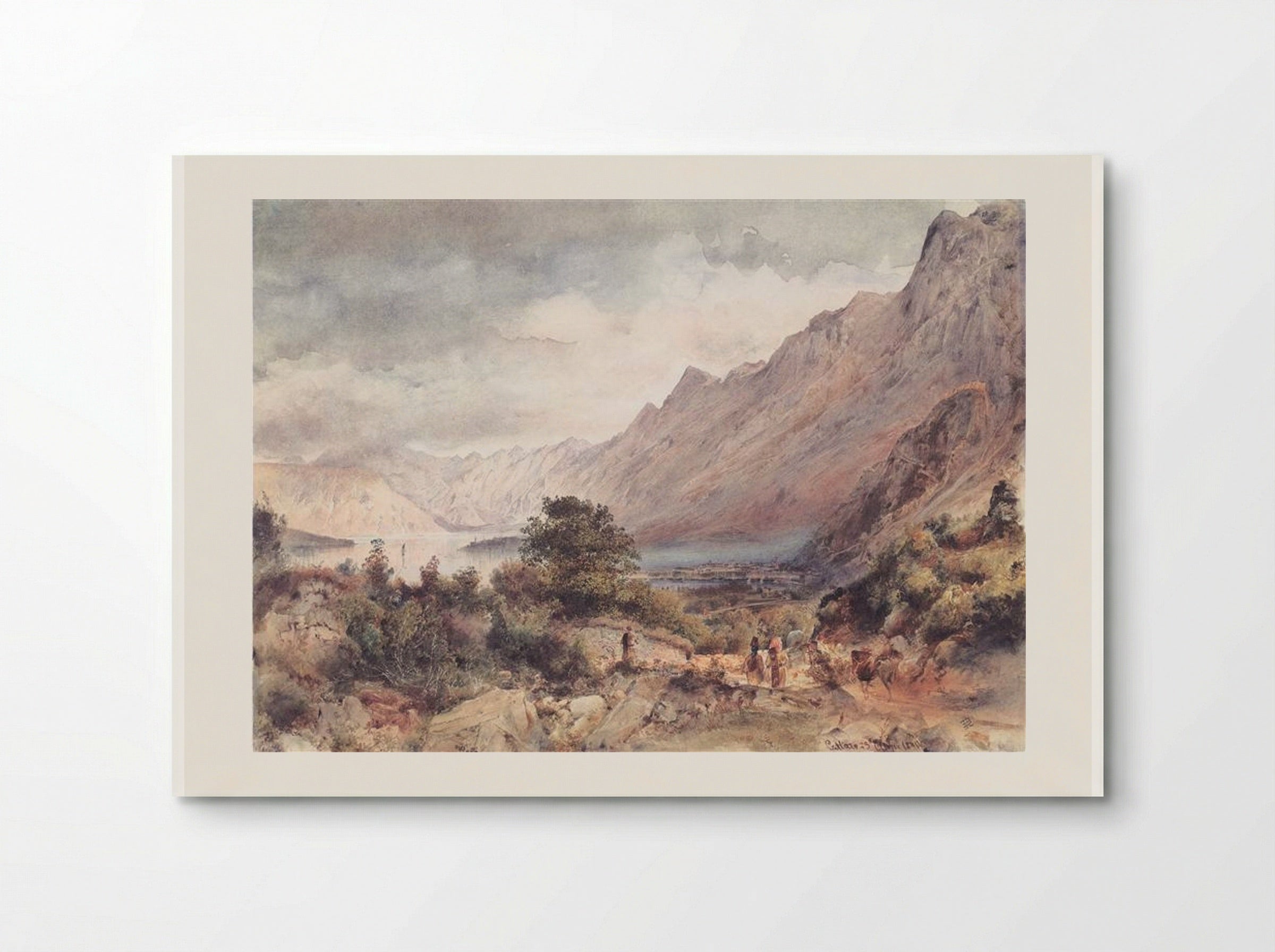 The Bay of Cattaro in Dalmatia - Rudolf von Alt - Poster