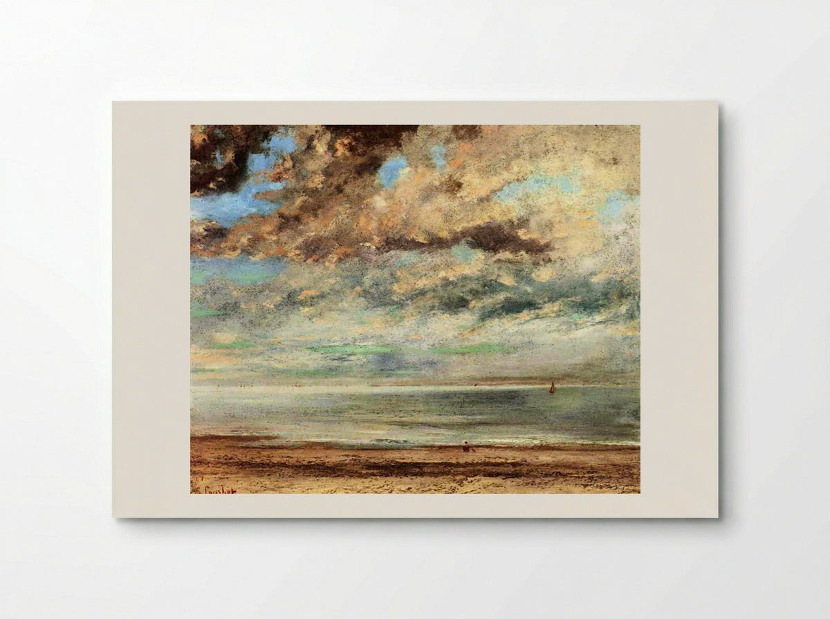 The Beach, Sunset - Gustave Courbet - Poster
