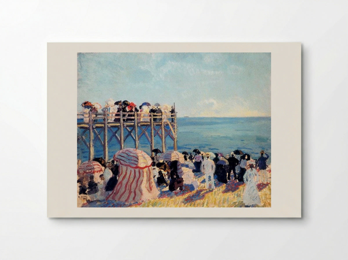 The Beach and Pier at Trouville - Raoul Dufy - Poster