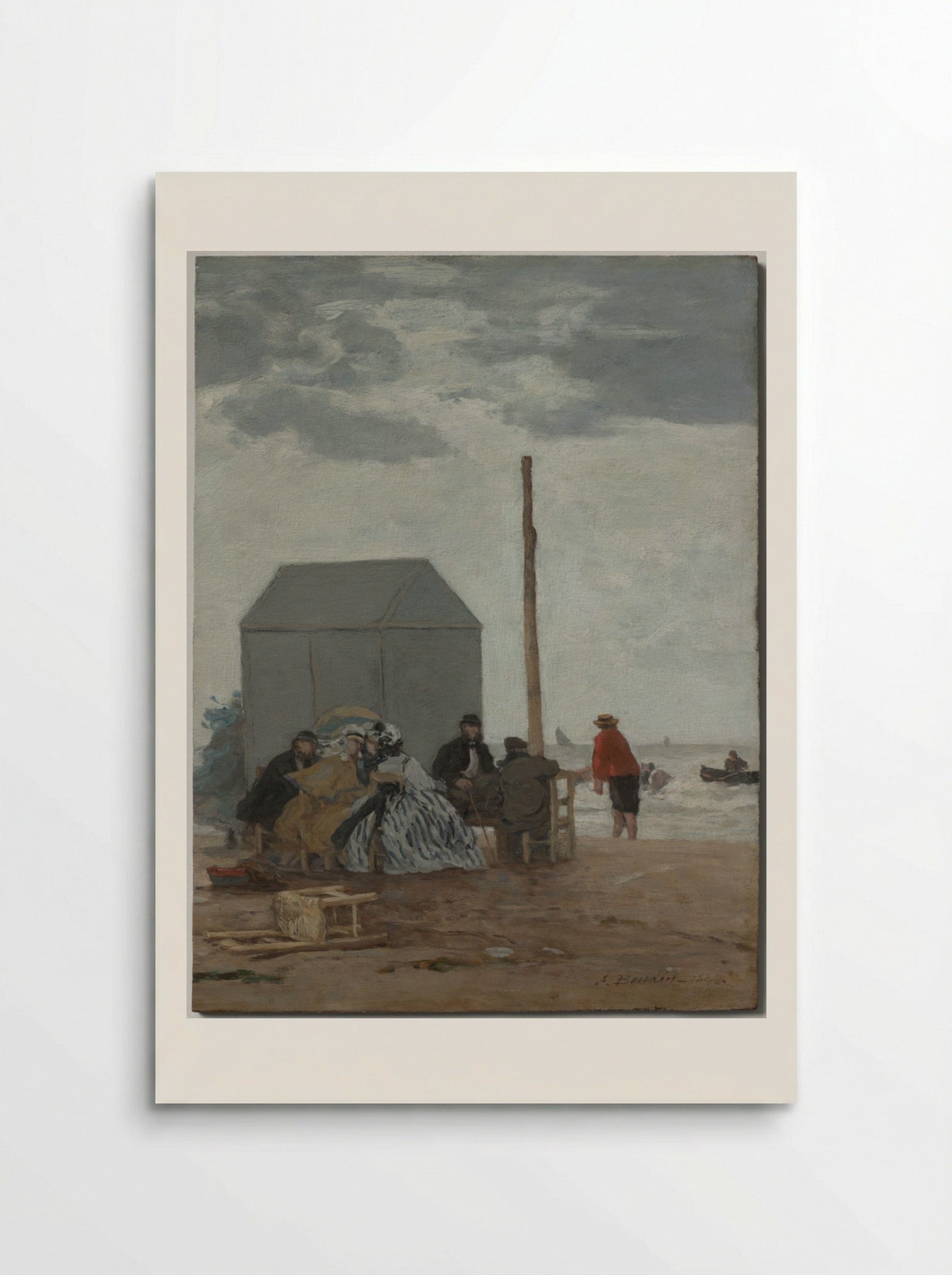 The Beach at Deauville - Eugène Boudin - Poster