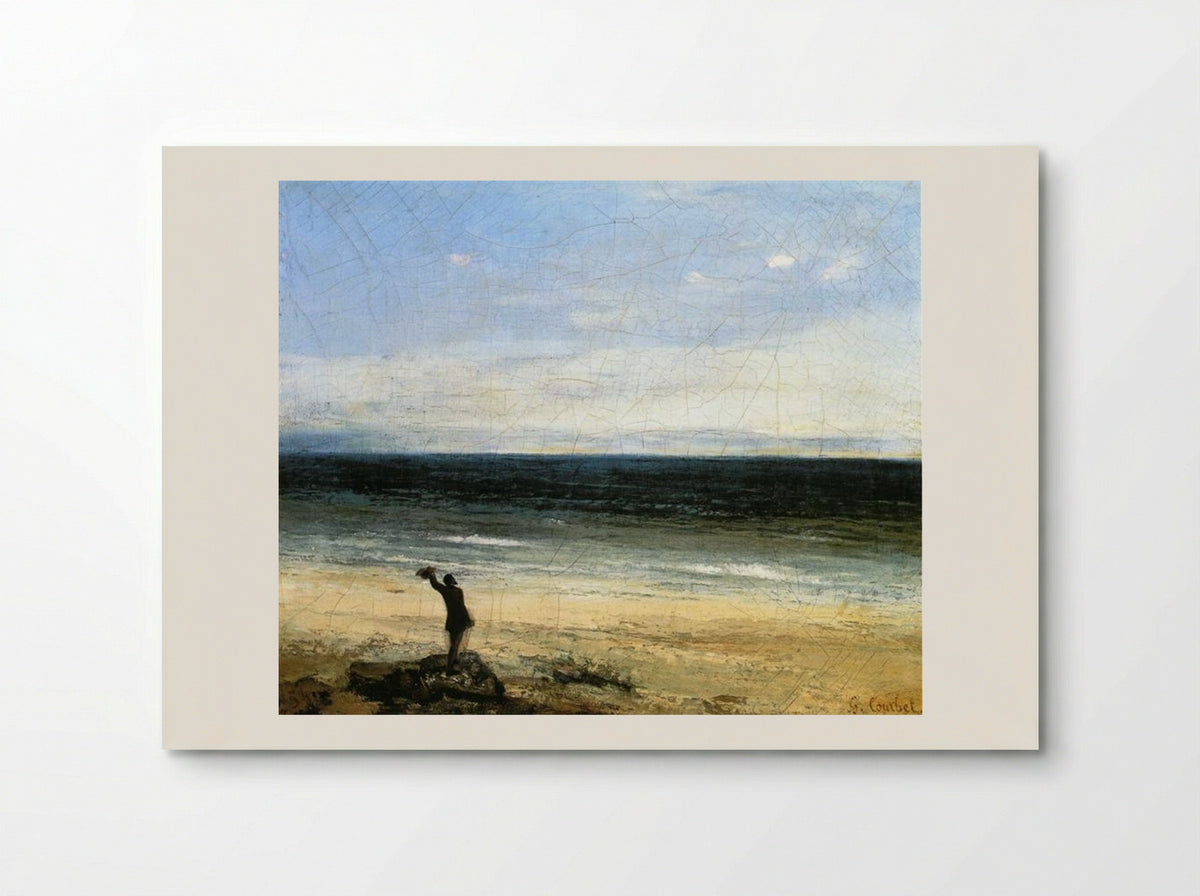 The Beach at Palavas - Gustave Courbet - Poster